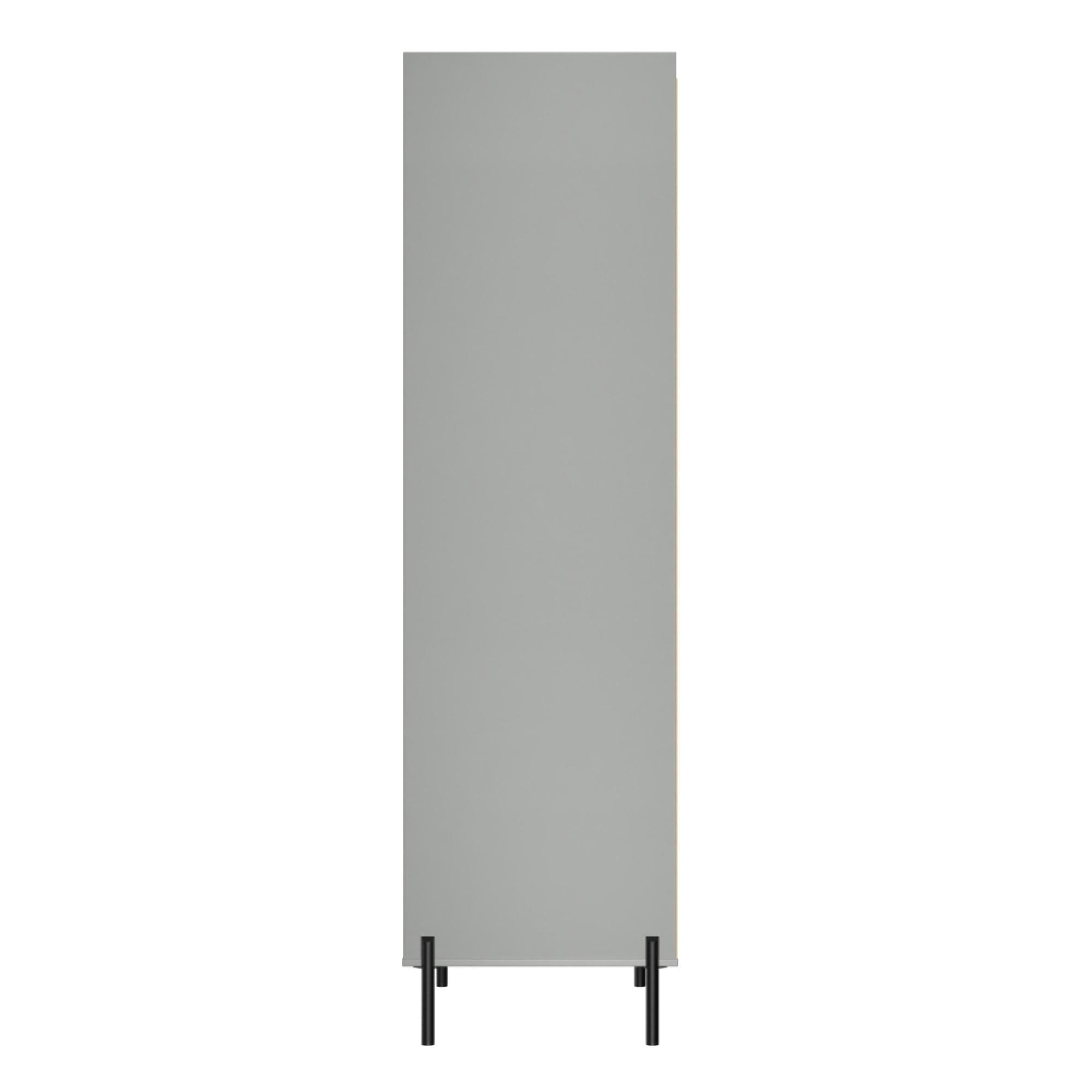 Osaka Wardrobe - 2 Door - 2 Drawer - Tall - Dusk Grey Fluted