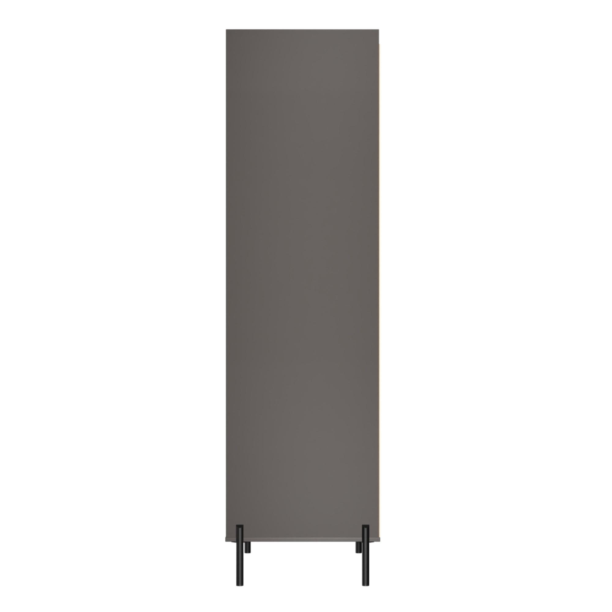 Osaka Wardrobe - 2 Door - 2 Drawer - Tall - Graphite Fluted