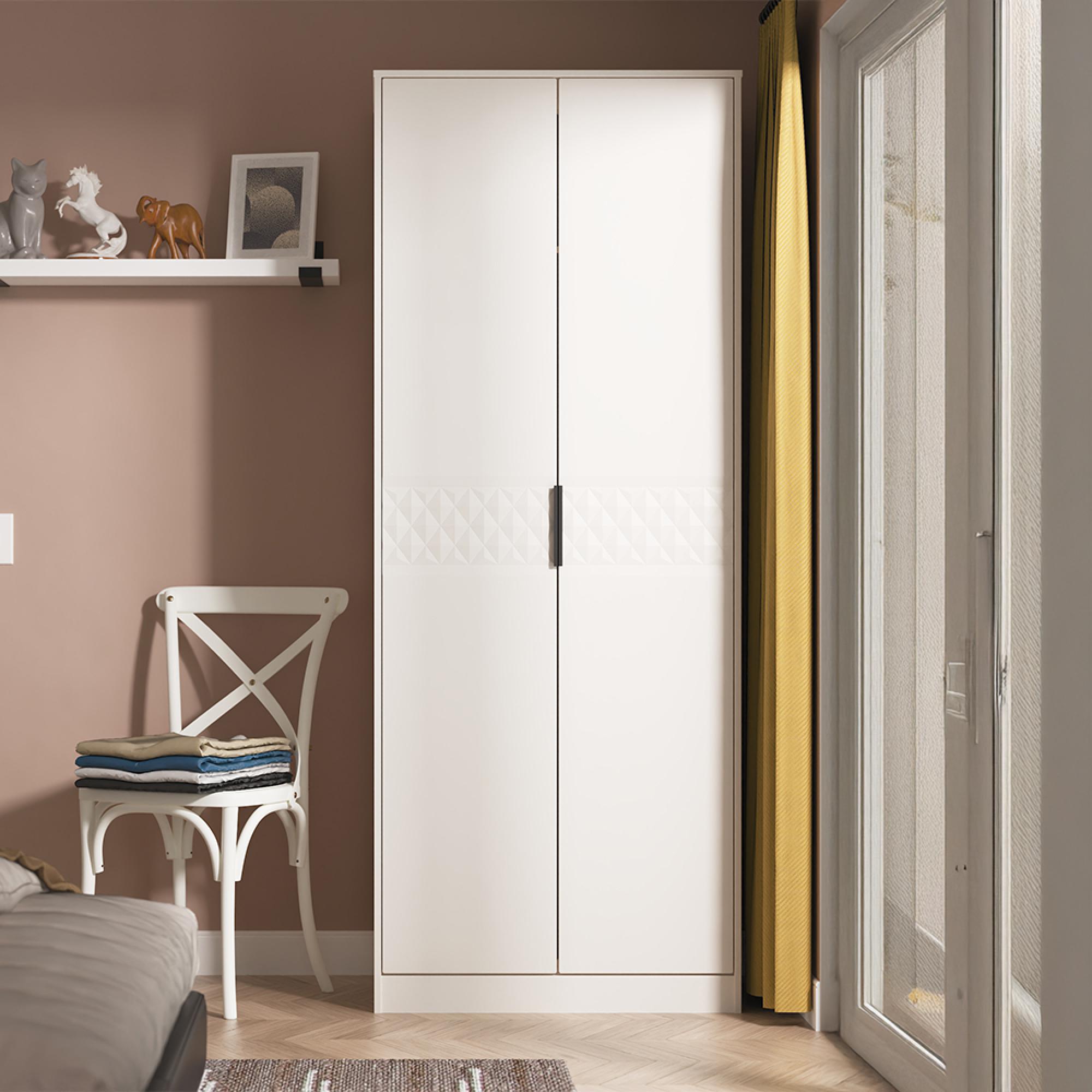 Harlequin Wardrobe - 2 Door - Tall - Kashmir Matt