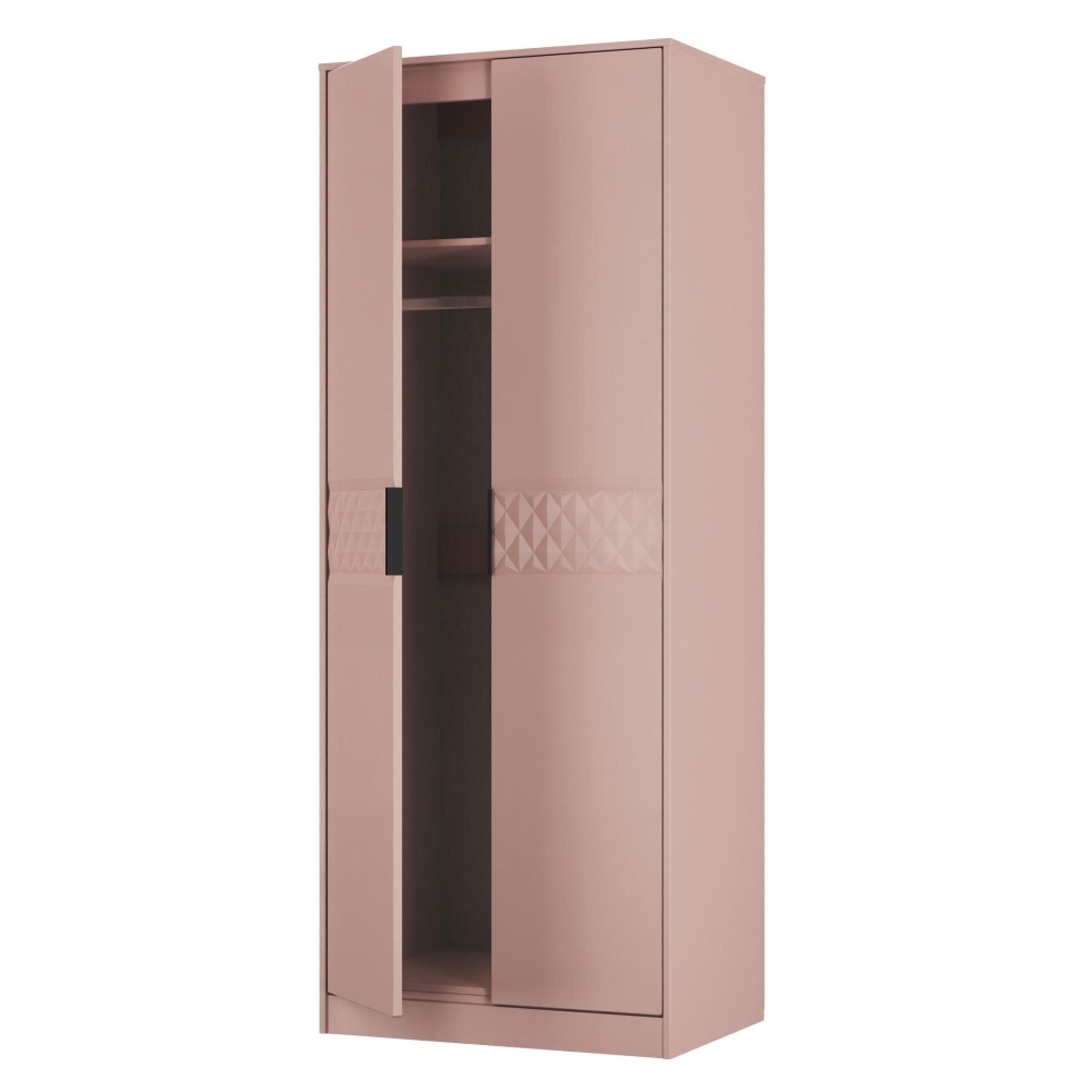 Harlequin Wardrobe - 2 Door - Tall - Kobe Pink