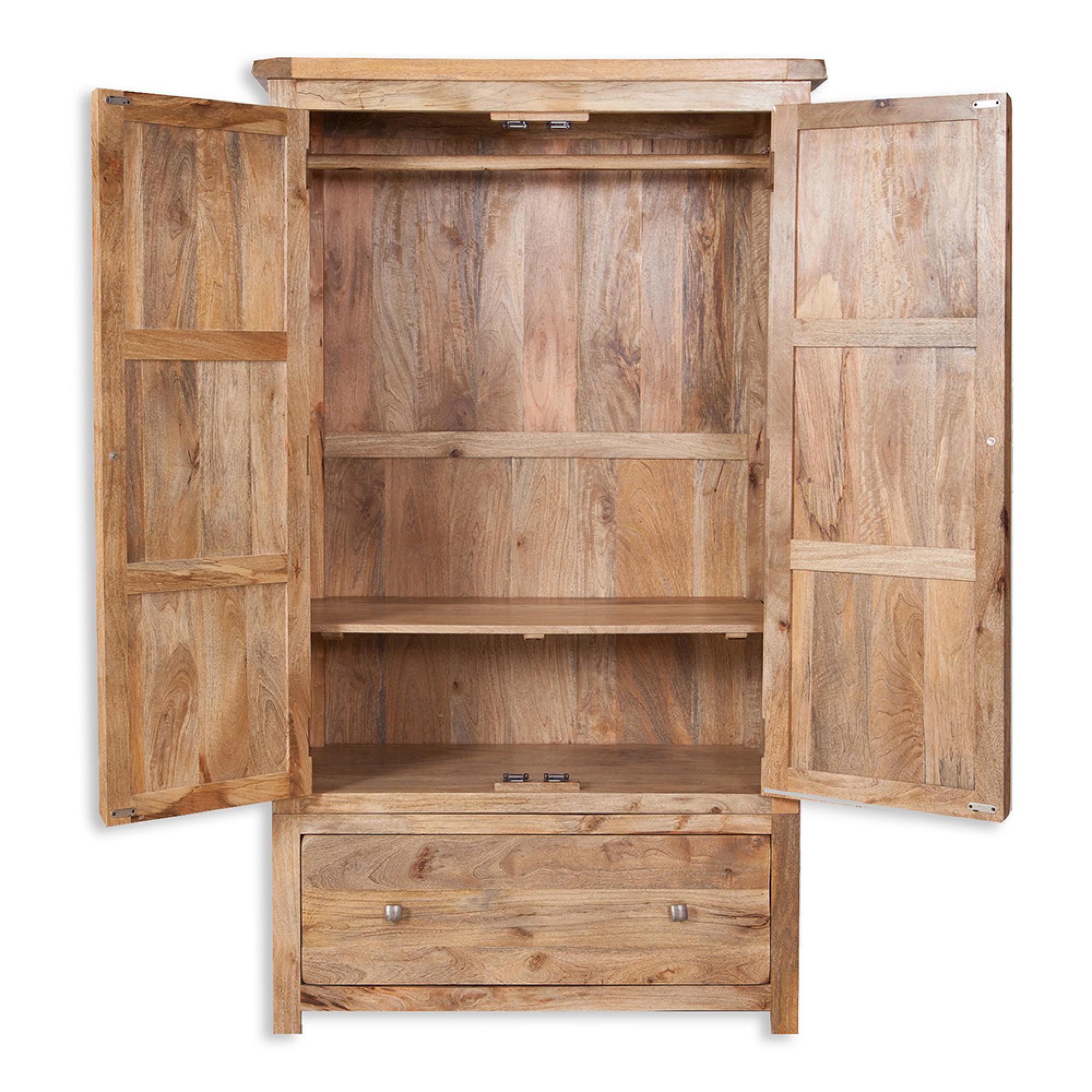 Odisha Wardrobe - 2 Door - Solid Mango Wood