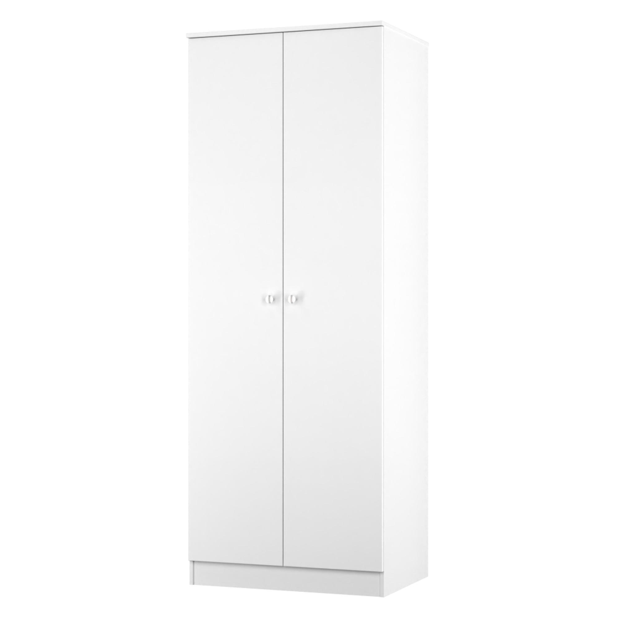 Yarmouth Wardrobe - 2 Door - Tall - White Matt