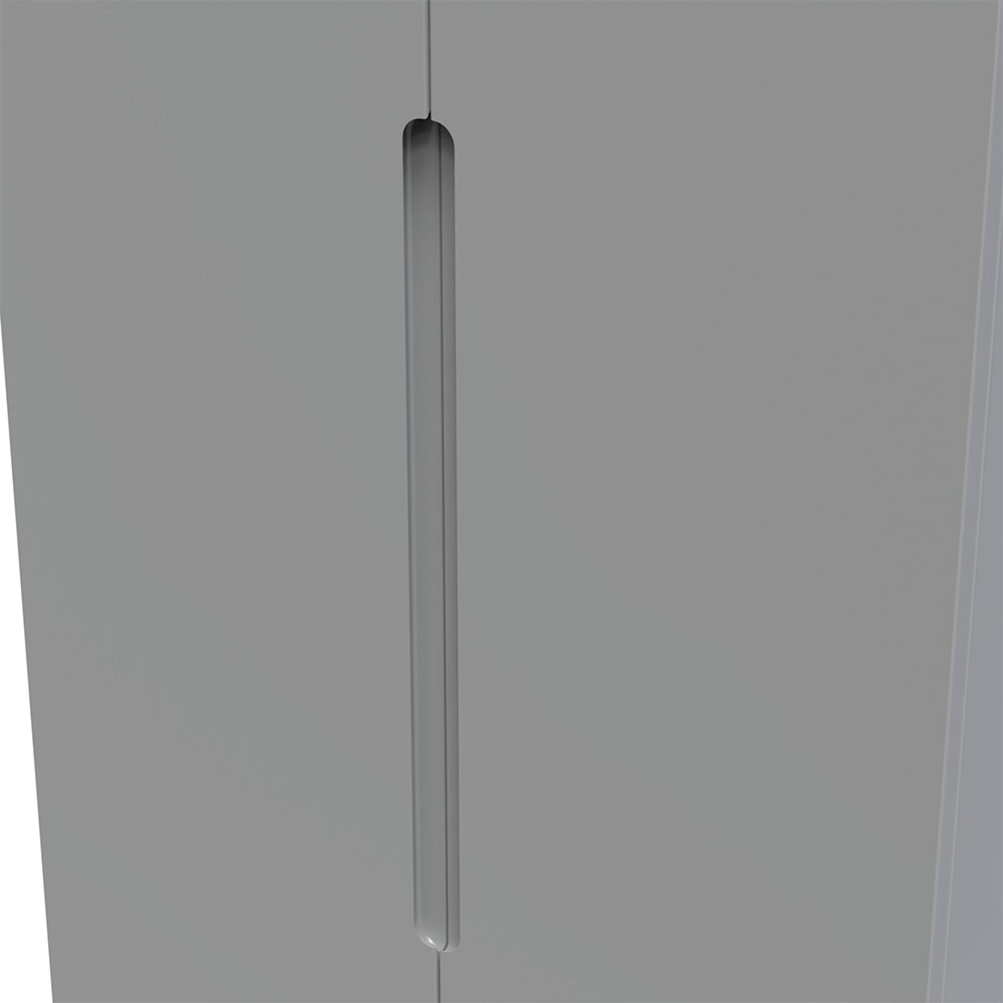 Milan Wardrobe - 2 Door - Plain - Tall - Grey