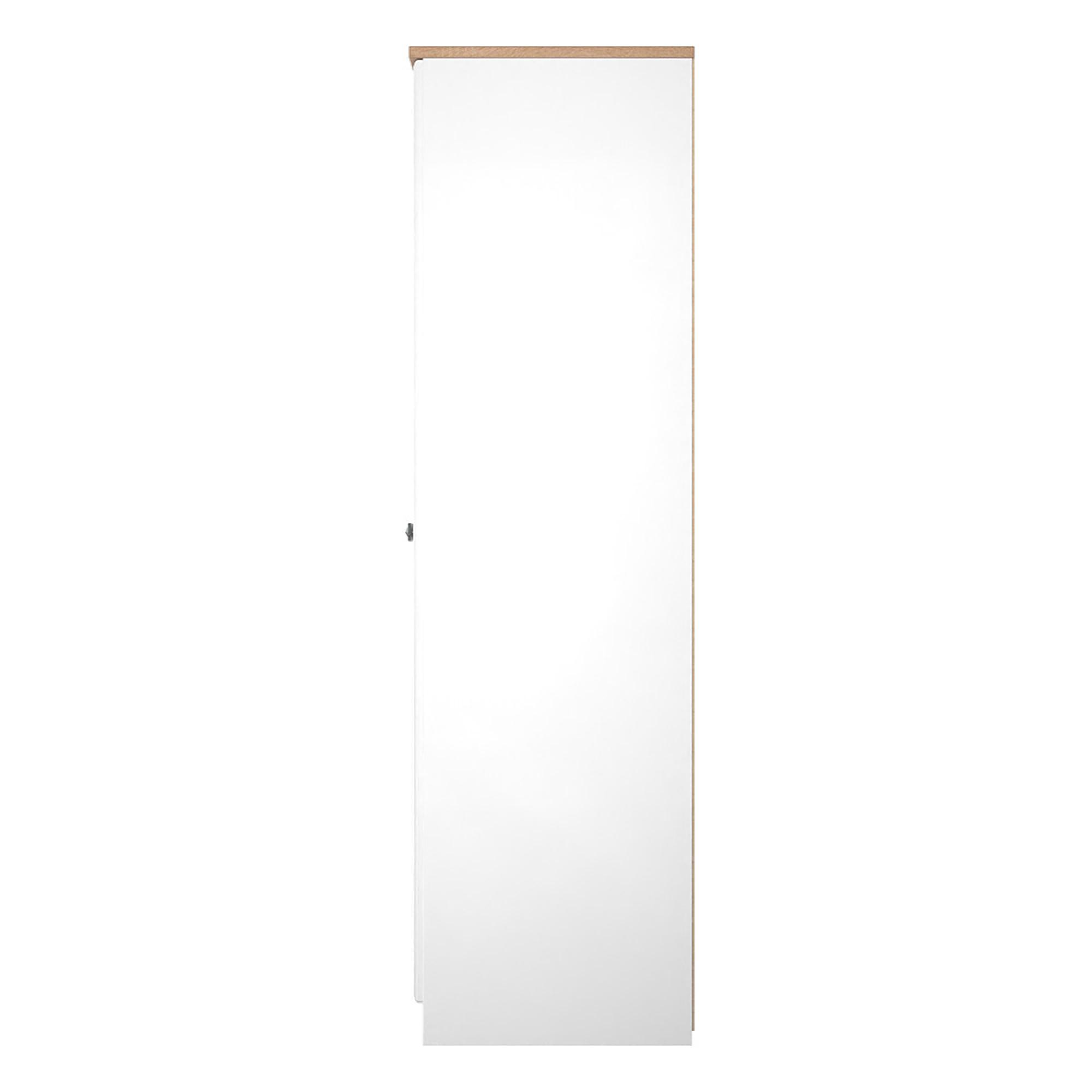 Norfolk Wardrobe - 2 Door - Plain - White and Oak