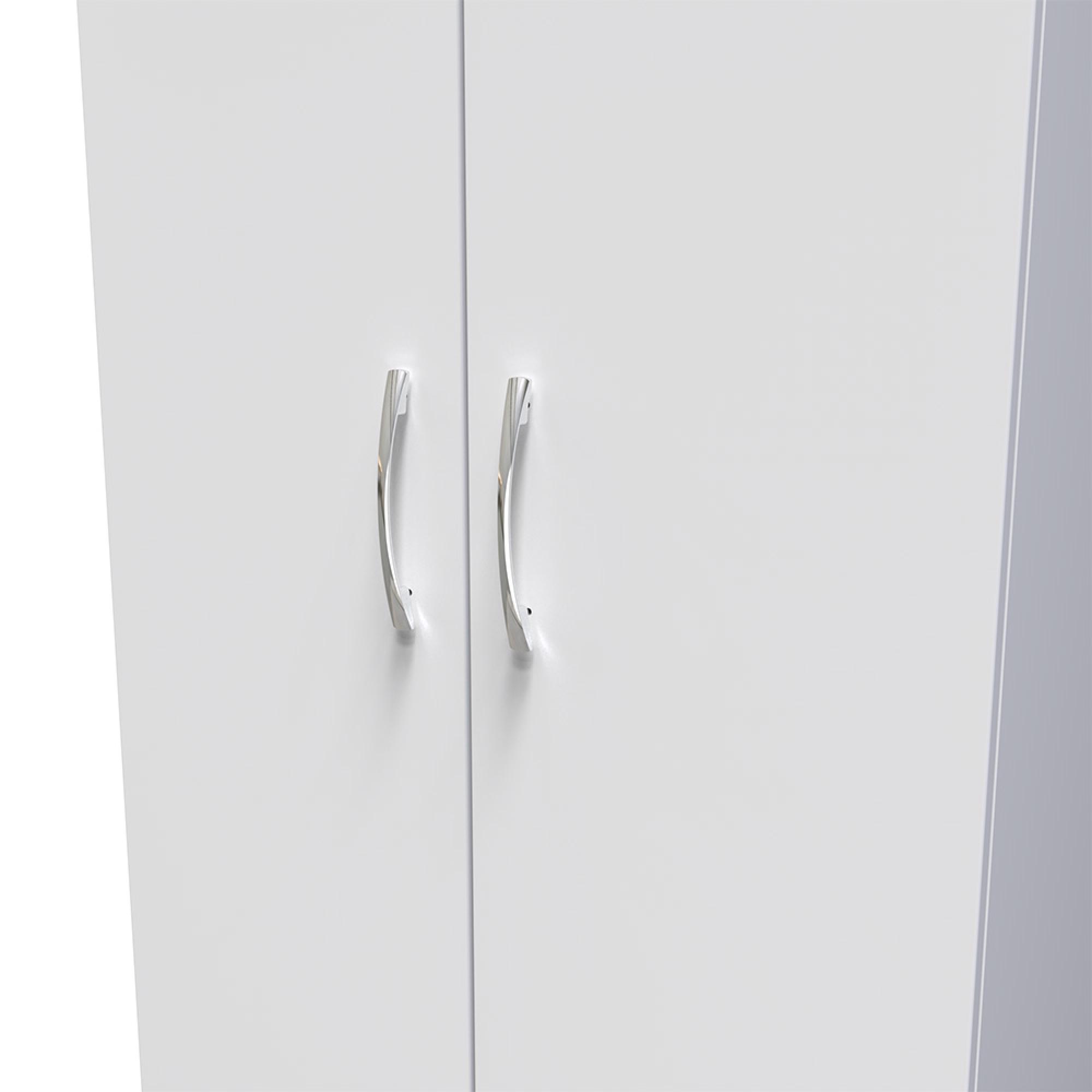 Avon Wardrobe - 2 Door - 2 Drawers - Double - White