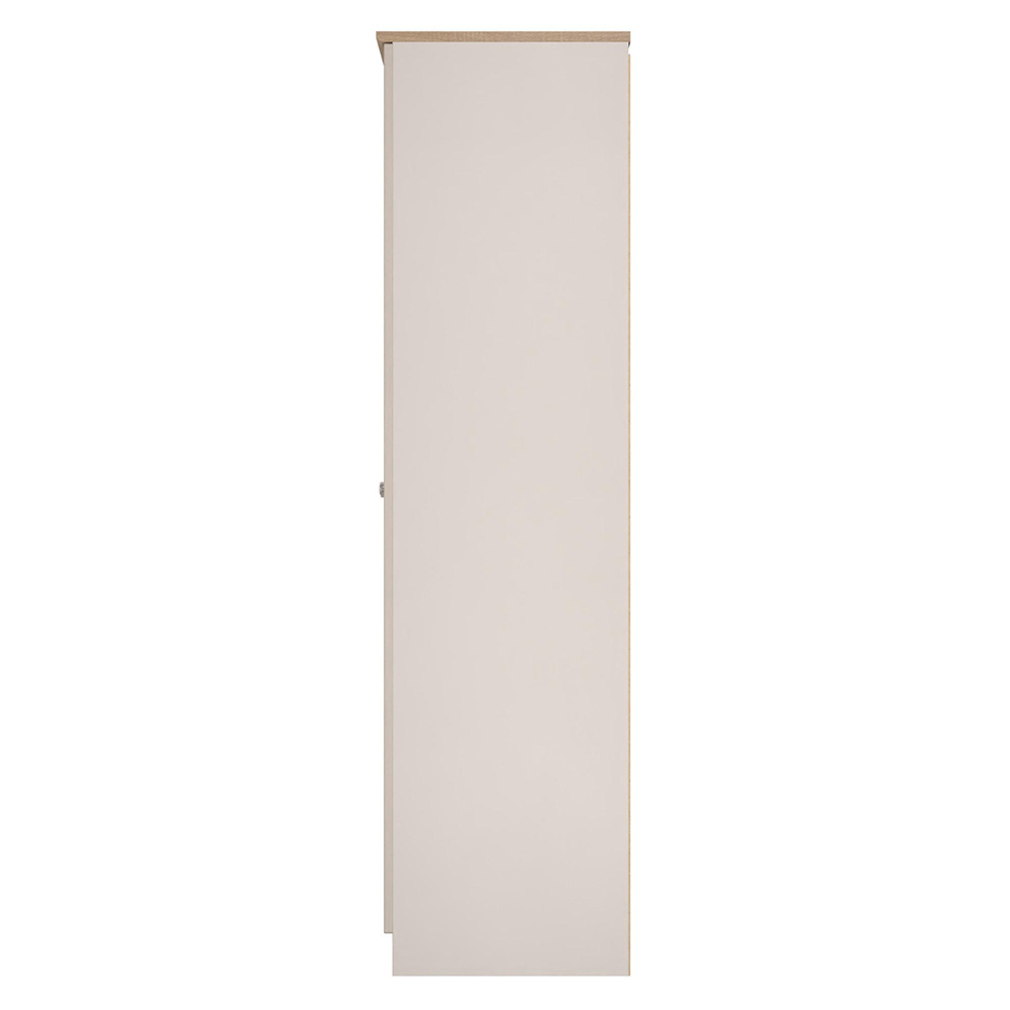 Sussex Wardrobe - 2 Door - Plain - Tall - Cashmere and Oak