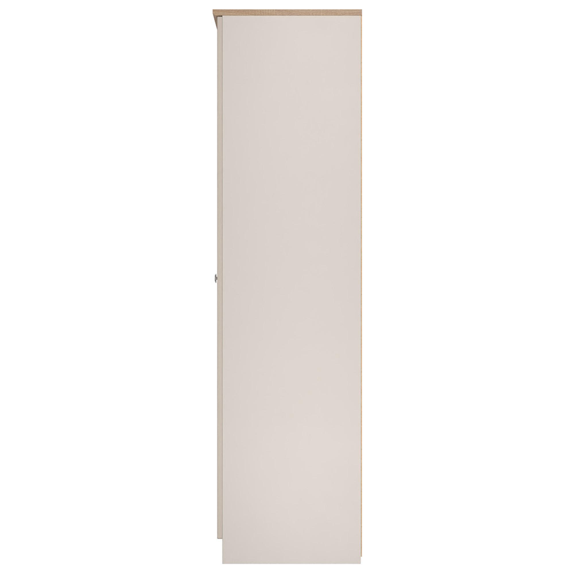 Sussex Wardrobe - 3 Door - 1 Mirror - Tall - Triple - Cashmere and Oak