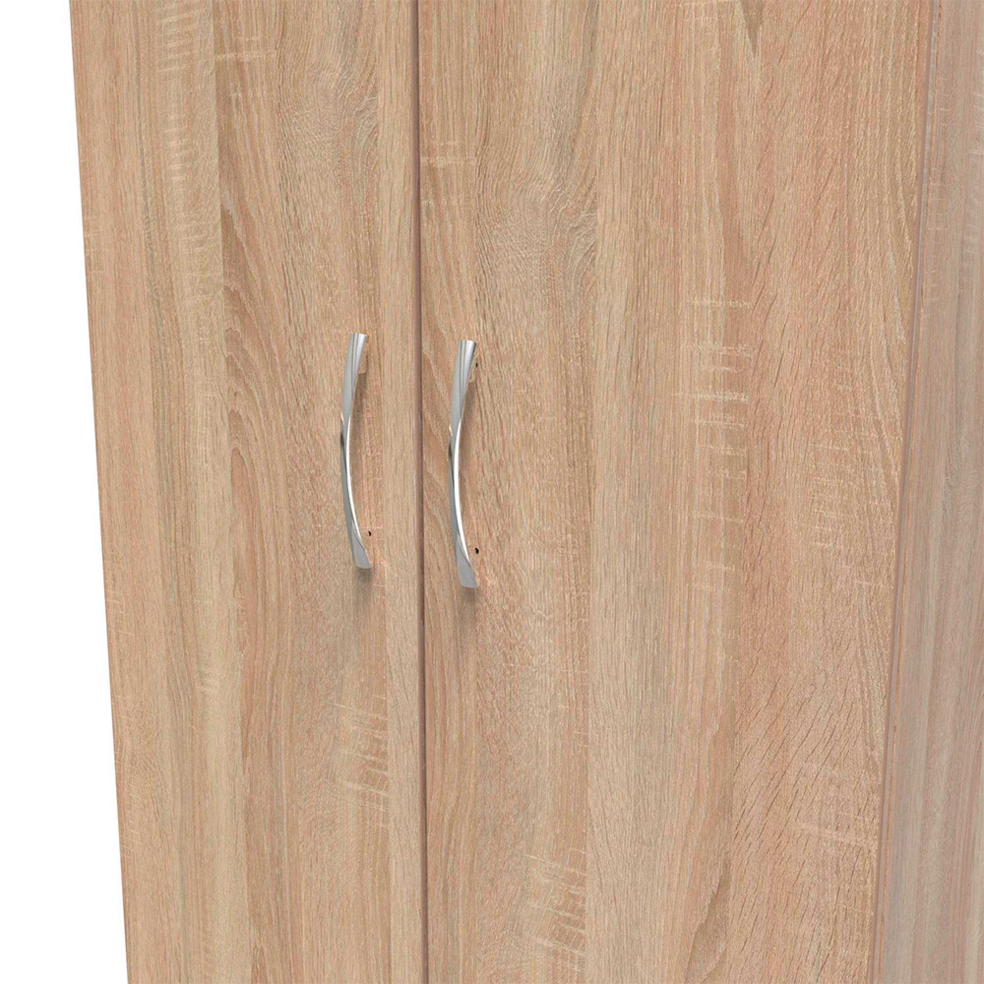 Avon Wardrobe - 2 Door - 2 Drawers - Double - Oak
