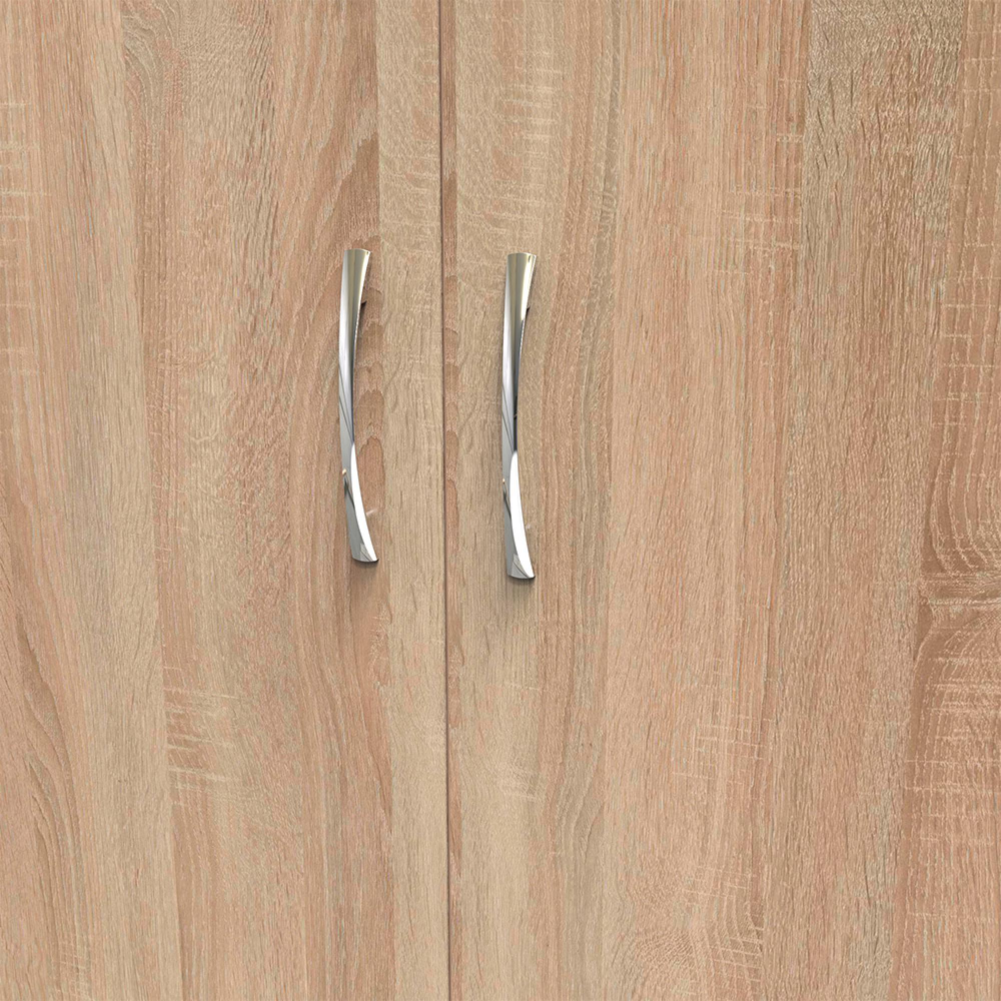 Avon Wardrobe - 3 Door - Triple - with RHF 2 Drawers - Oak