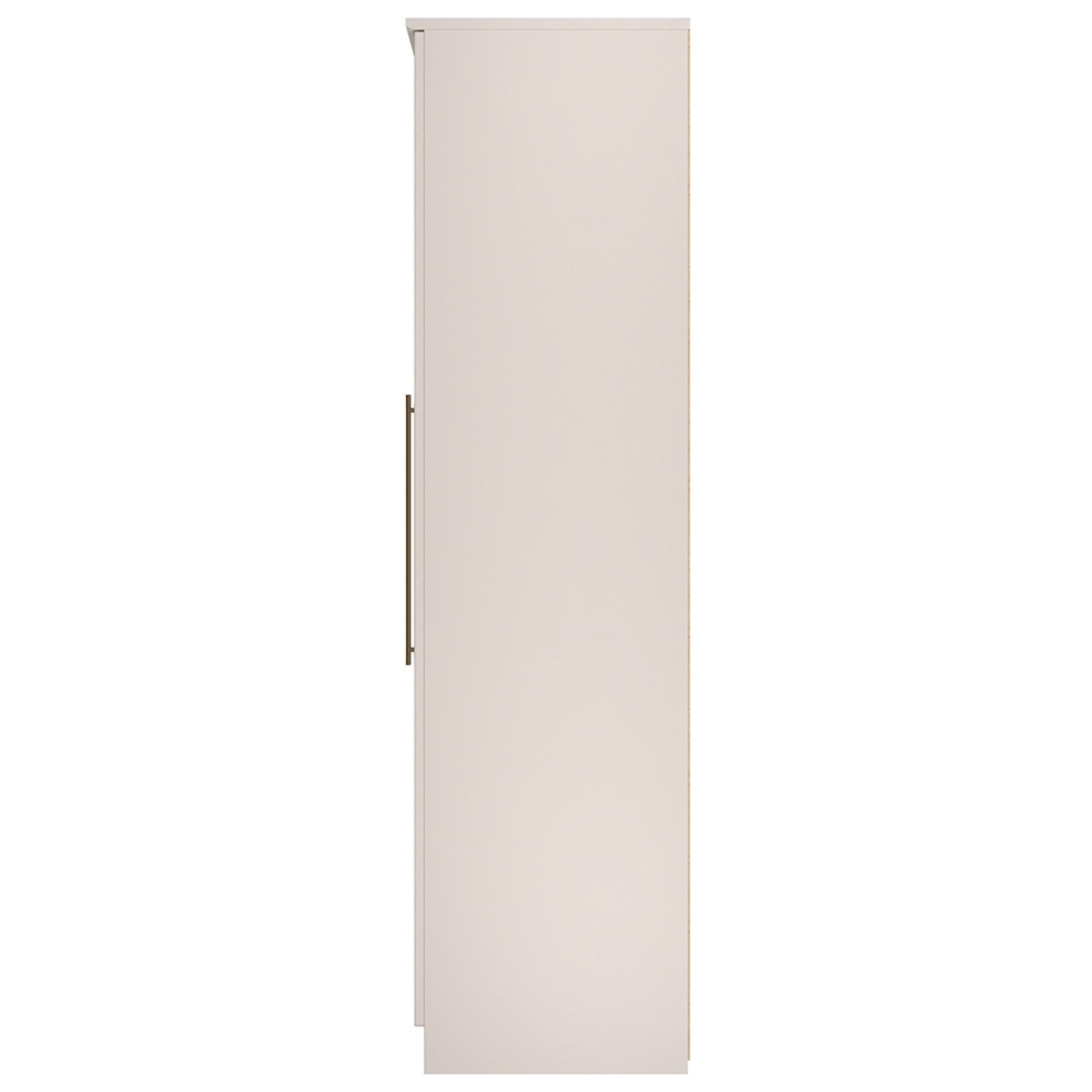 Haworth Wardrobe - 3 Door - Tall Triple - 1 Mirror - Cashmere