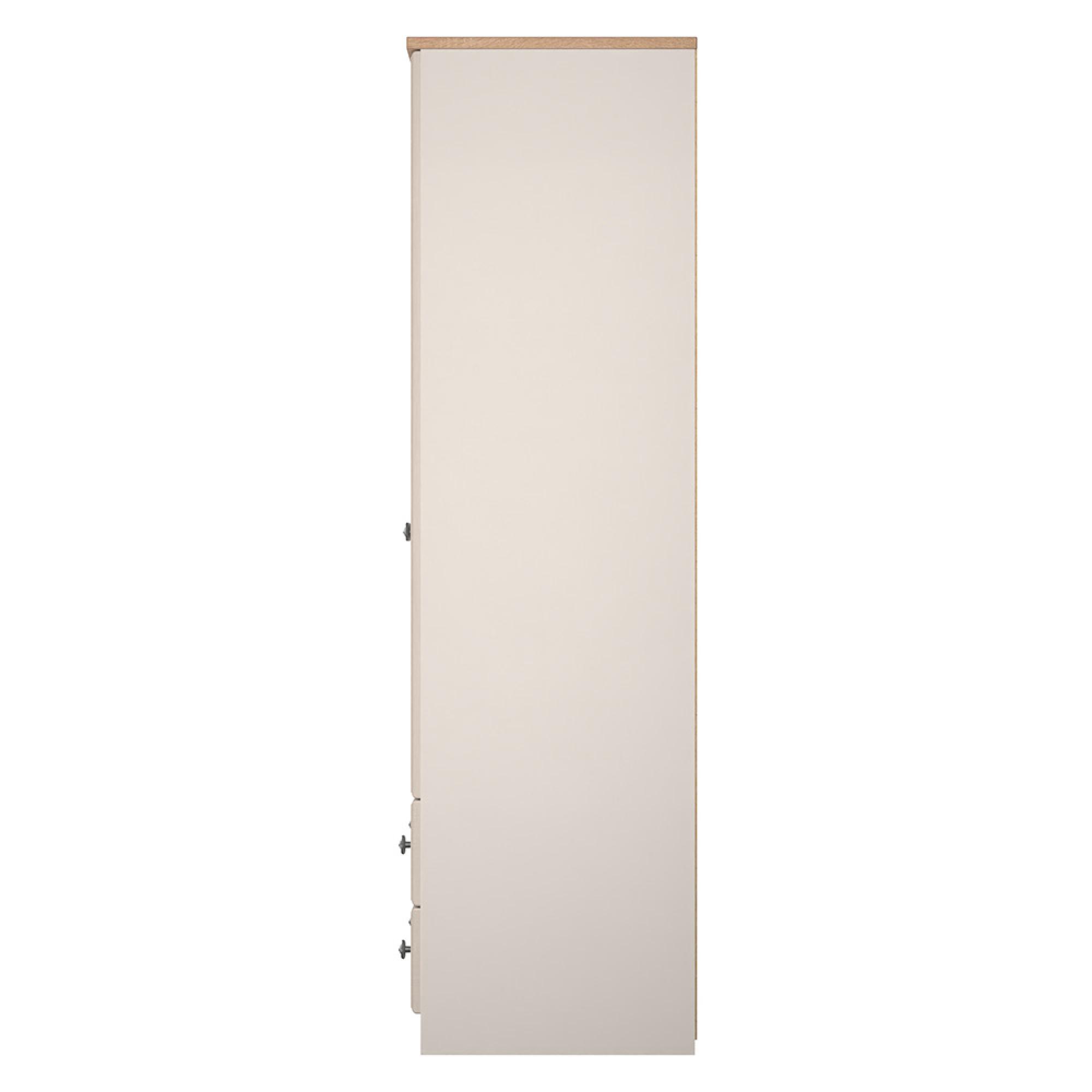 Norfolk Wardrobe - 2 Door - 2 Drawer - Double - Cashmere and Oak