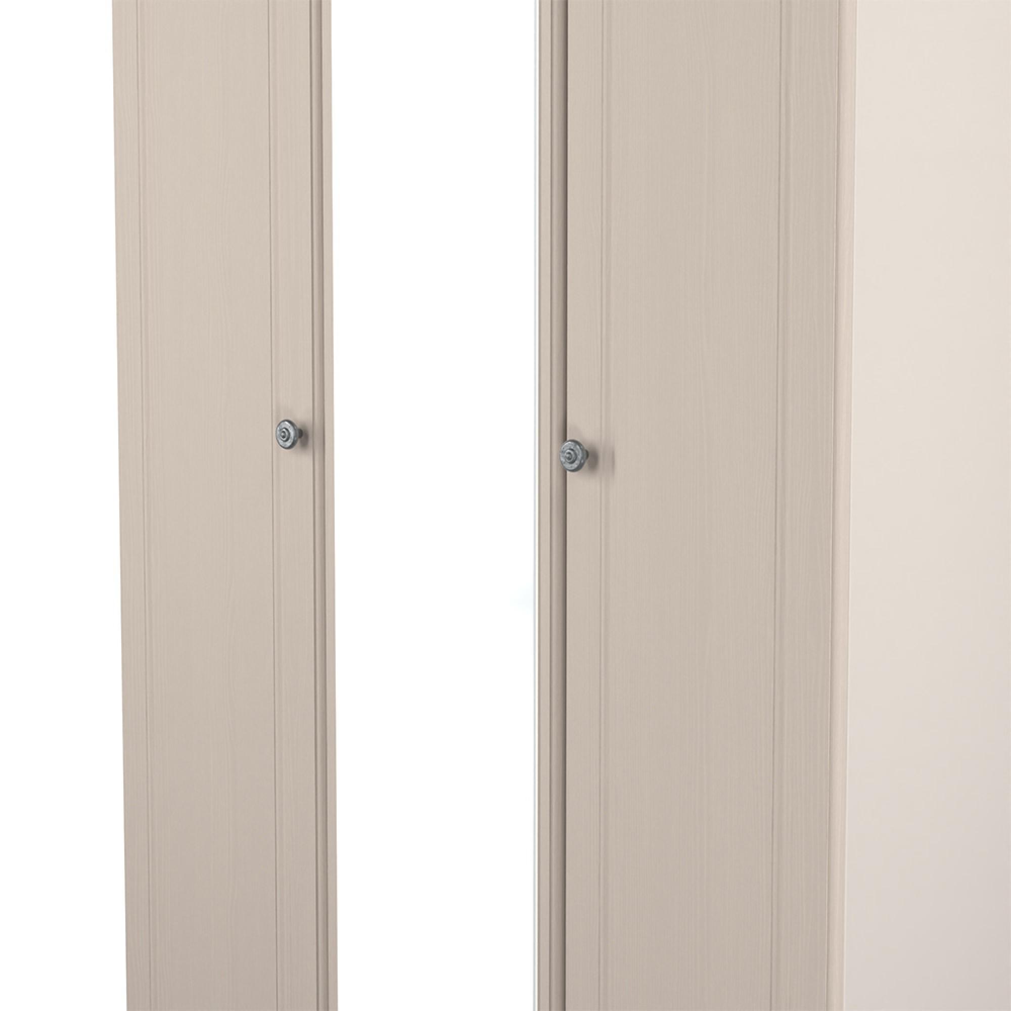 Norfolk Wardrobe - 3 Door - 1 Mirror - Triple - Cashmere and Oak
