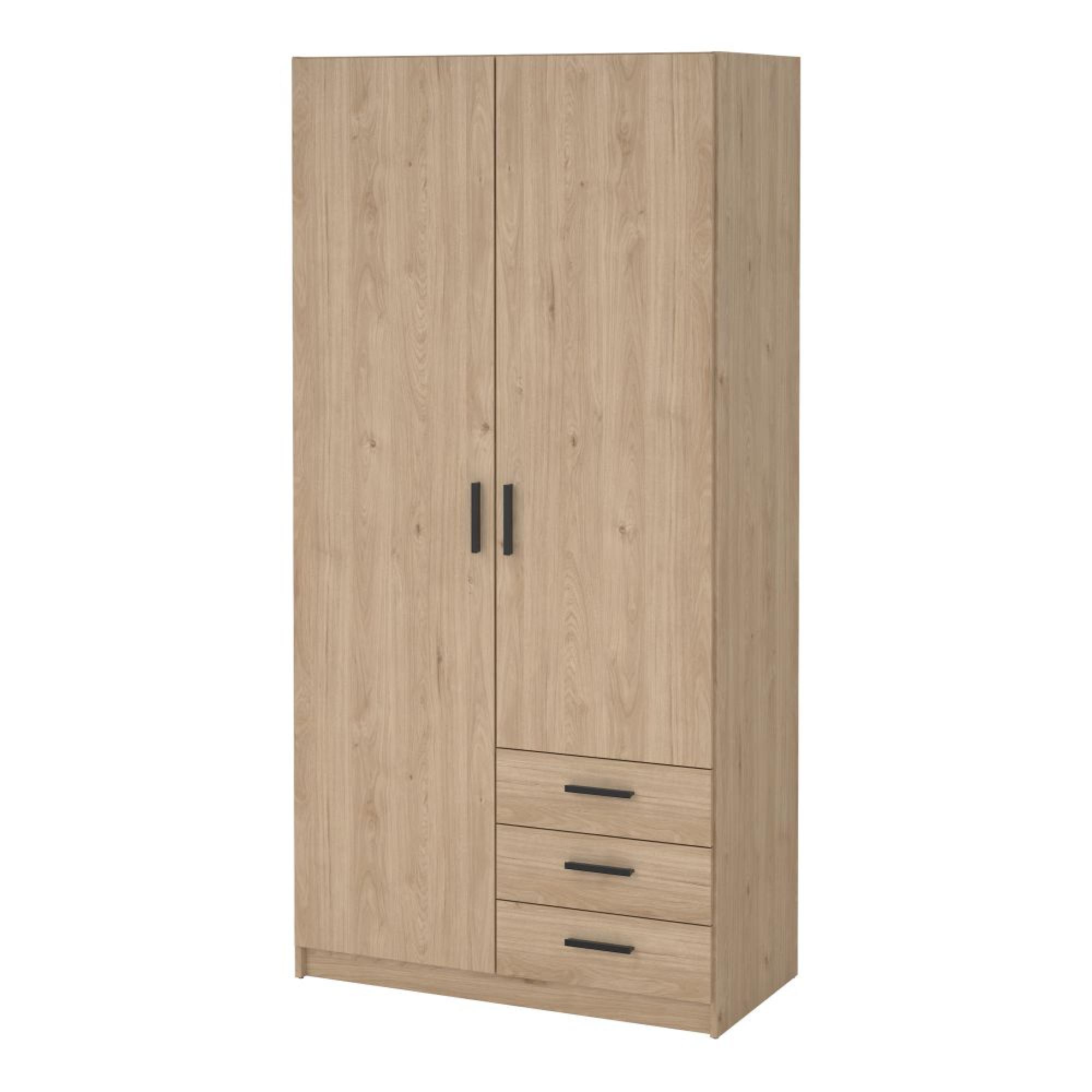 Sprint Wardrobe - 2 Door - 3 Drawer - Jackson Hickory