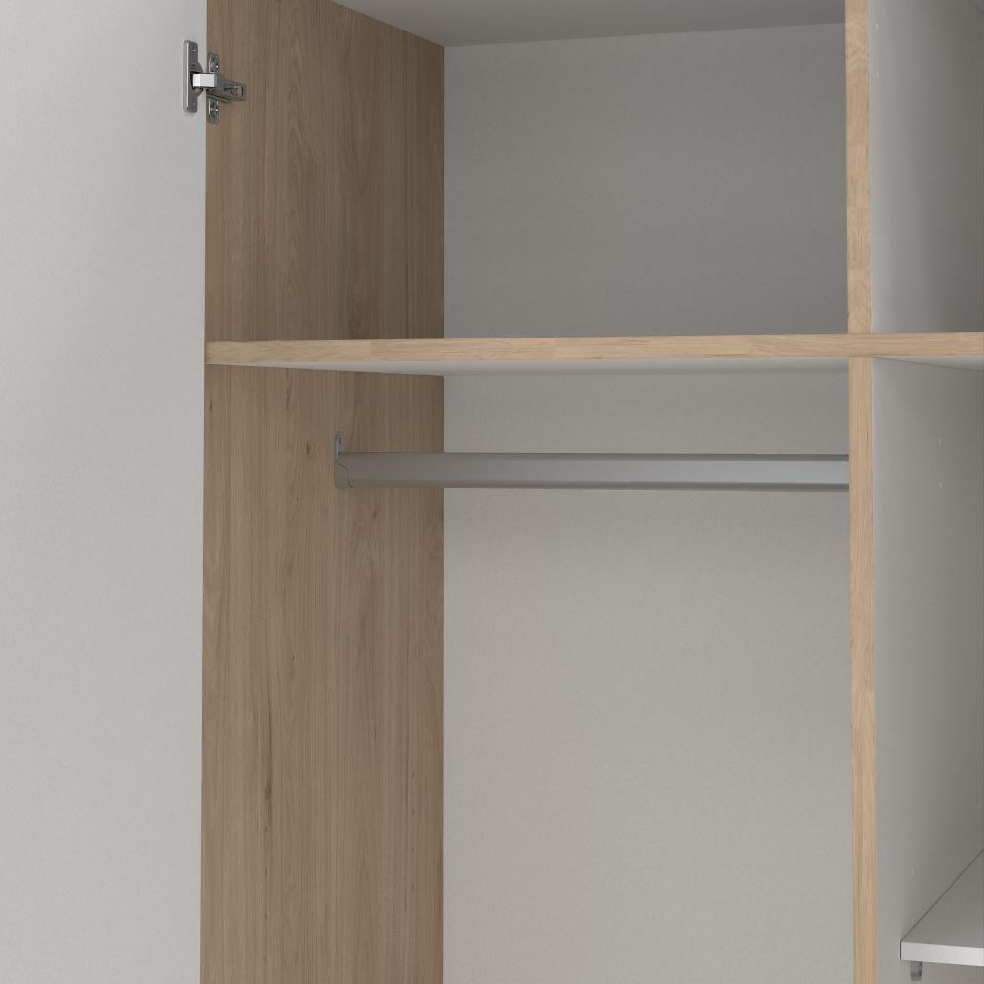 Sprint Wardrobe - 2 Door - 3 Drawer - Jackson Hickory