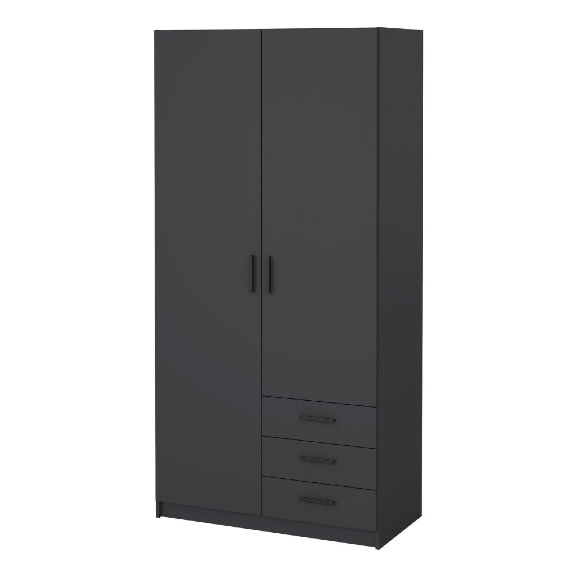 Sprint Wardrobe - 2 Door - 3 Drawer - Matt Grey
