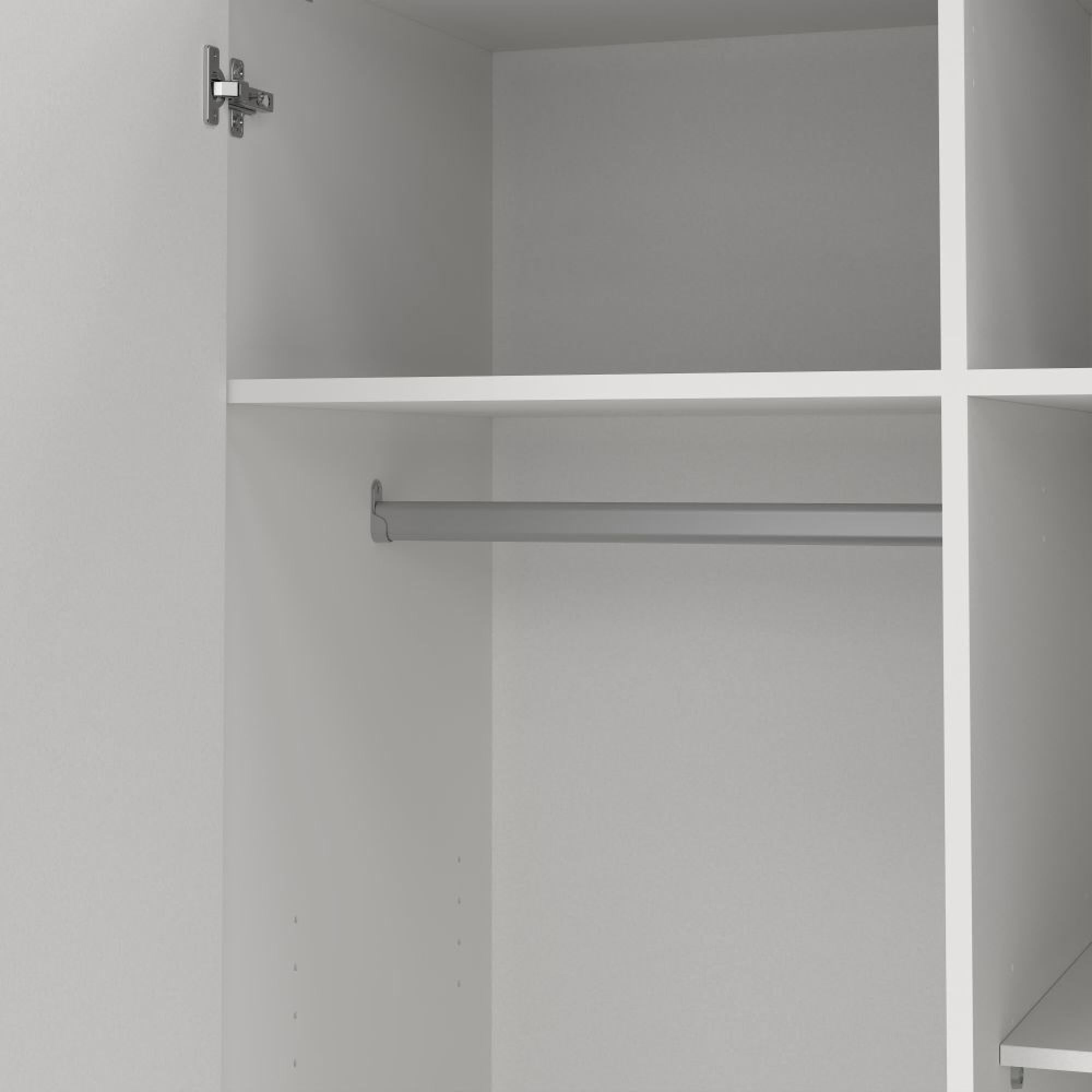 Sprint Wardrobe - 2 Door - 3 Drawer - White