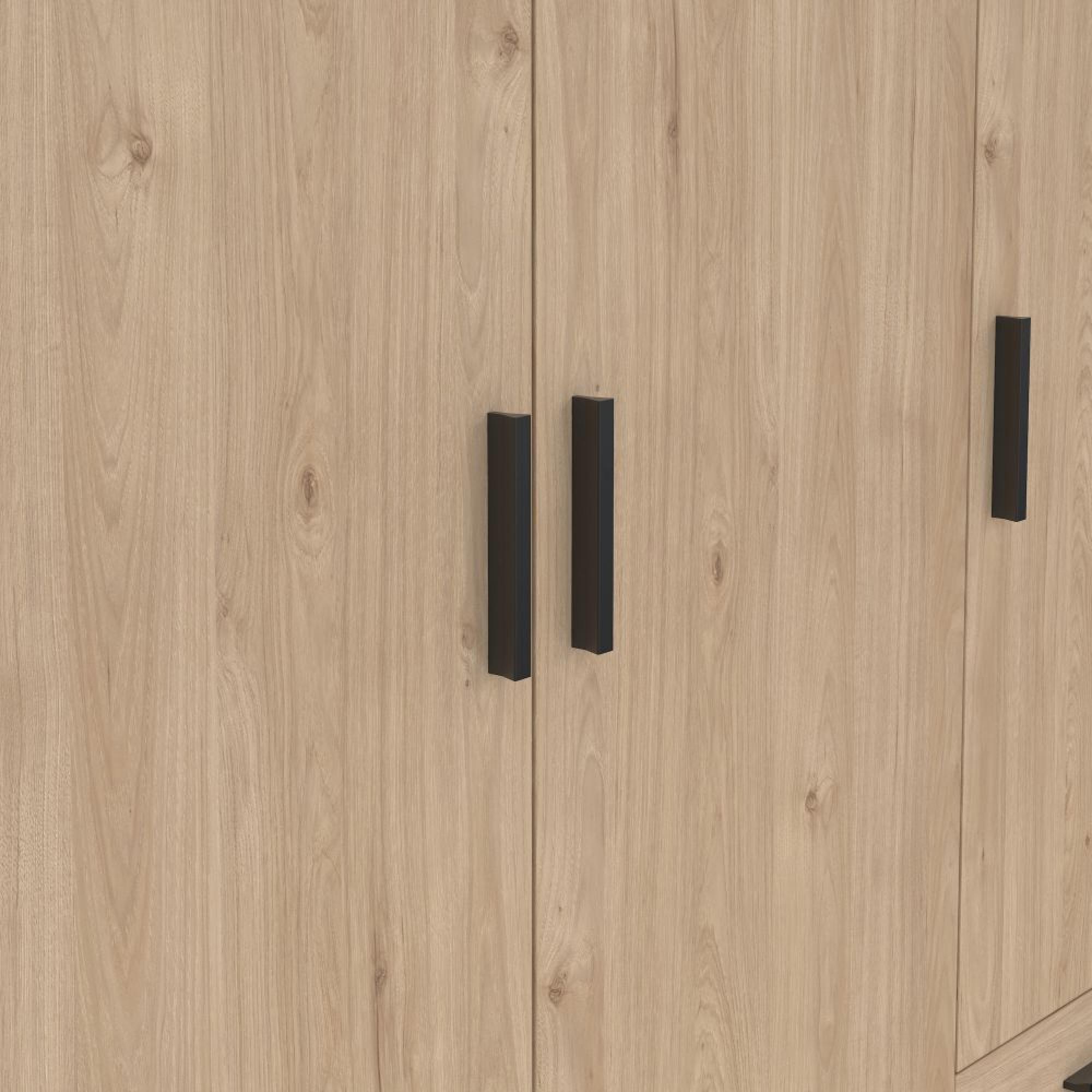 Sprint Wardrobe - 3 Door - 3 Drawer - Jackson Hickory