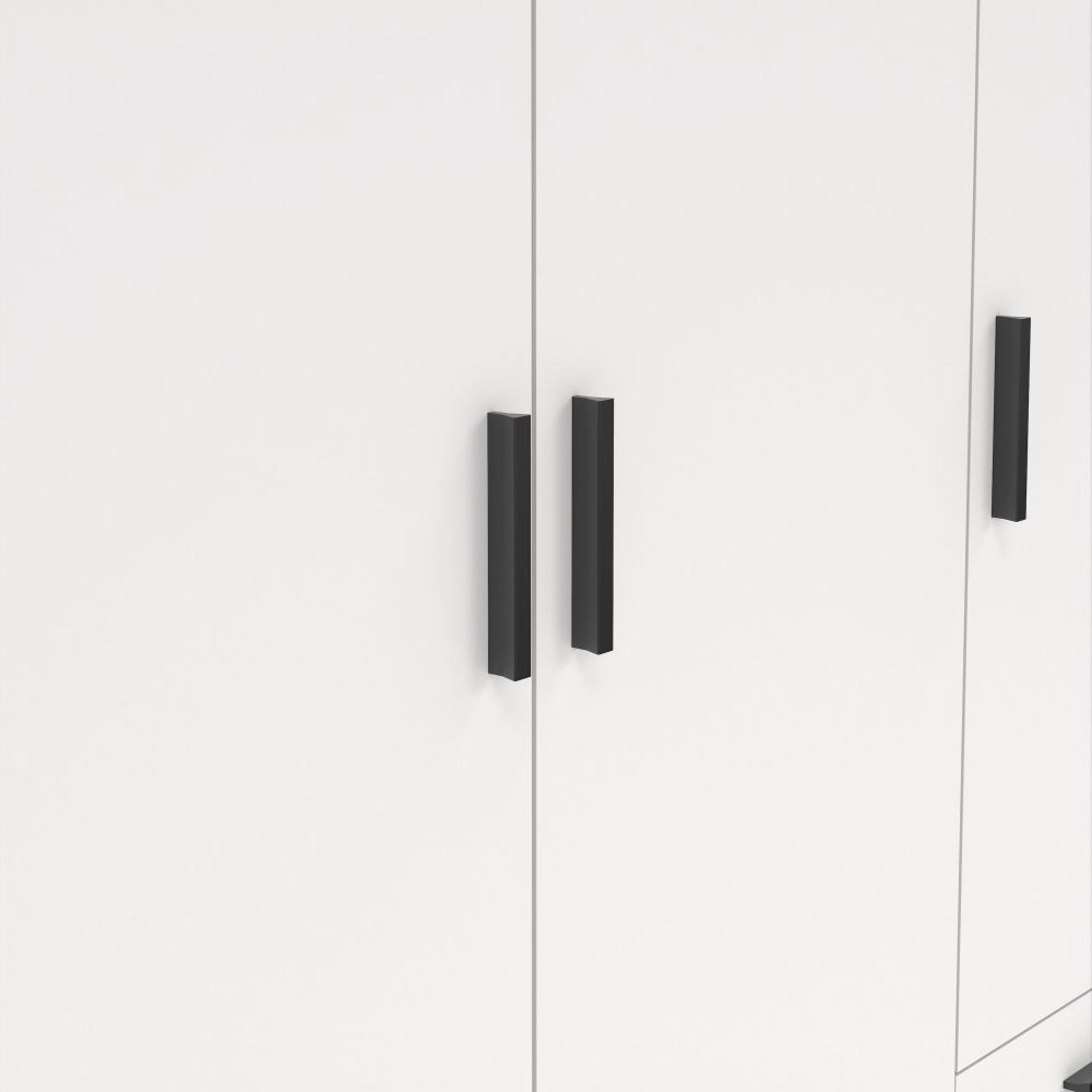 Sprint Wardrobe - 3 Door - 3 Drawer - White