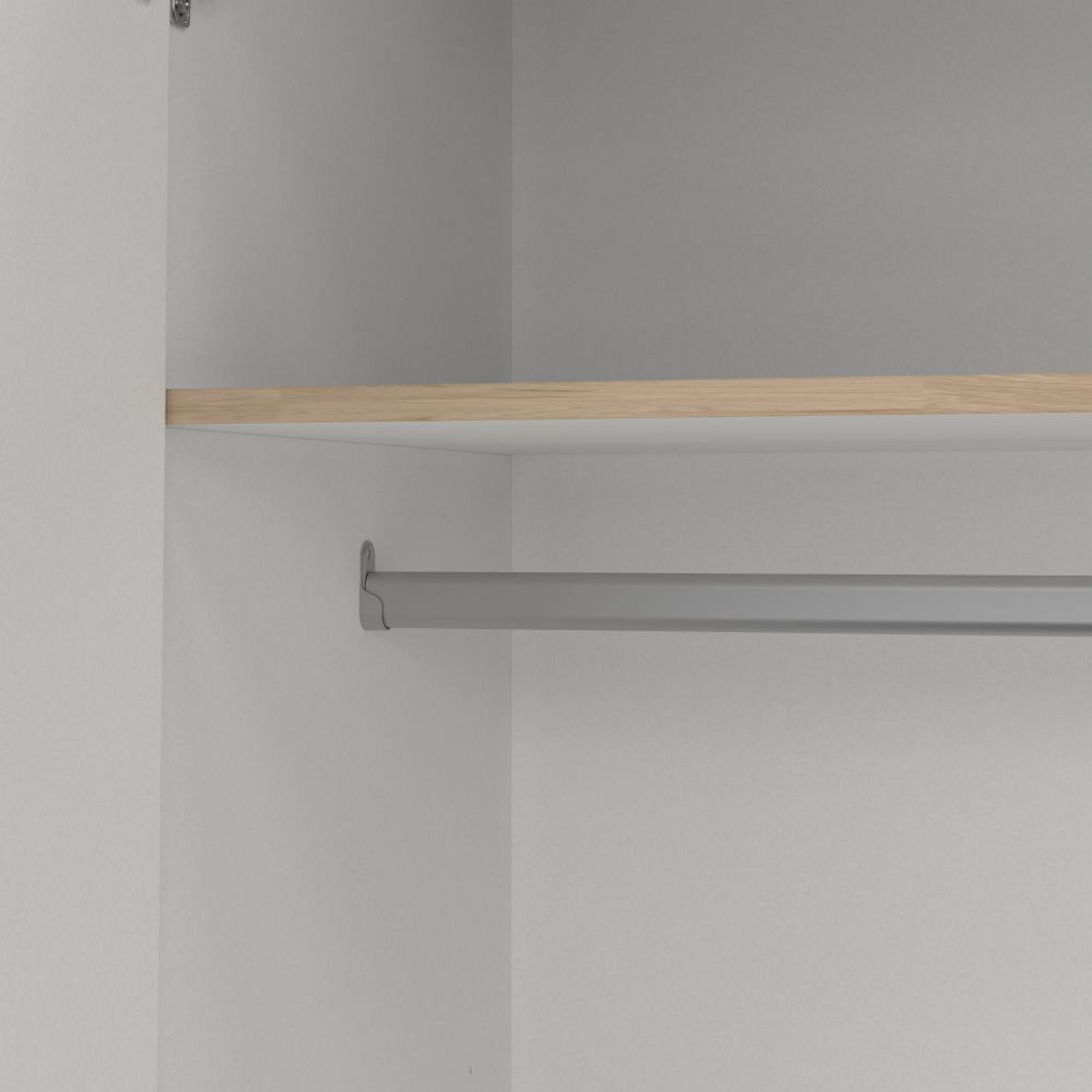 Sprint Wardrobe - 4 Door - 3 Drawer - Jackson Hickory