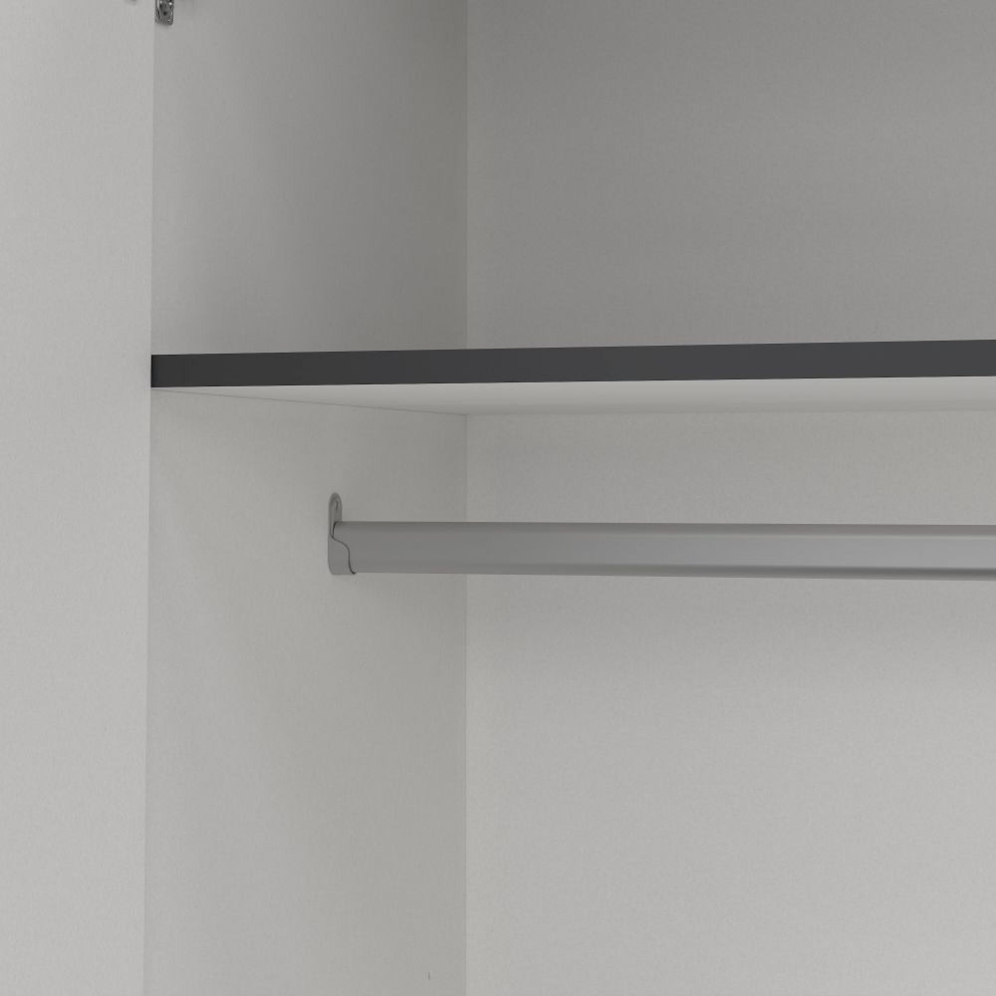 Sprint Wardrobe - 4 Door - 3 Drawer - Matt Grey