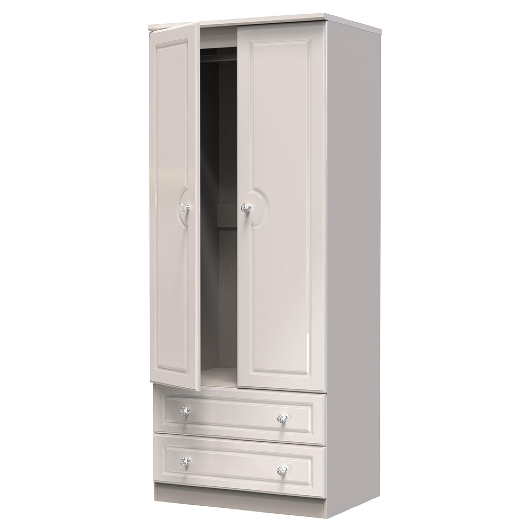 Balmoral Wardrobe - 2 Door - 2 Drawers - Double - Cashmere