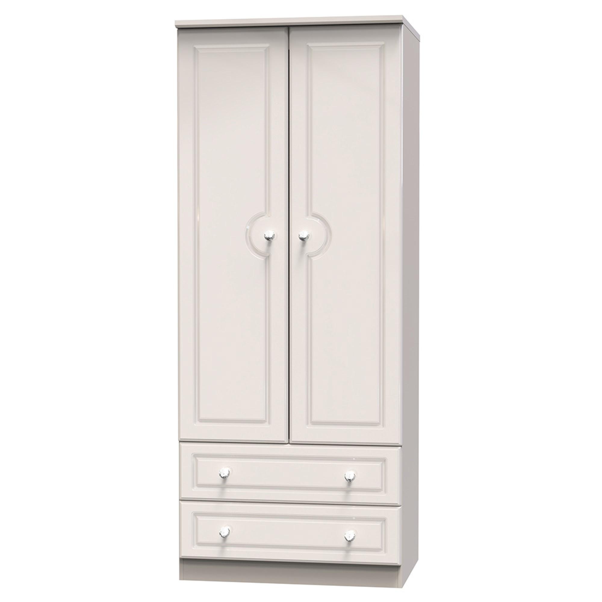 Balmoral Wardrobe - 2 Door - 2 Drawers - Double - Cashmere