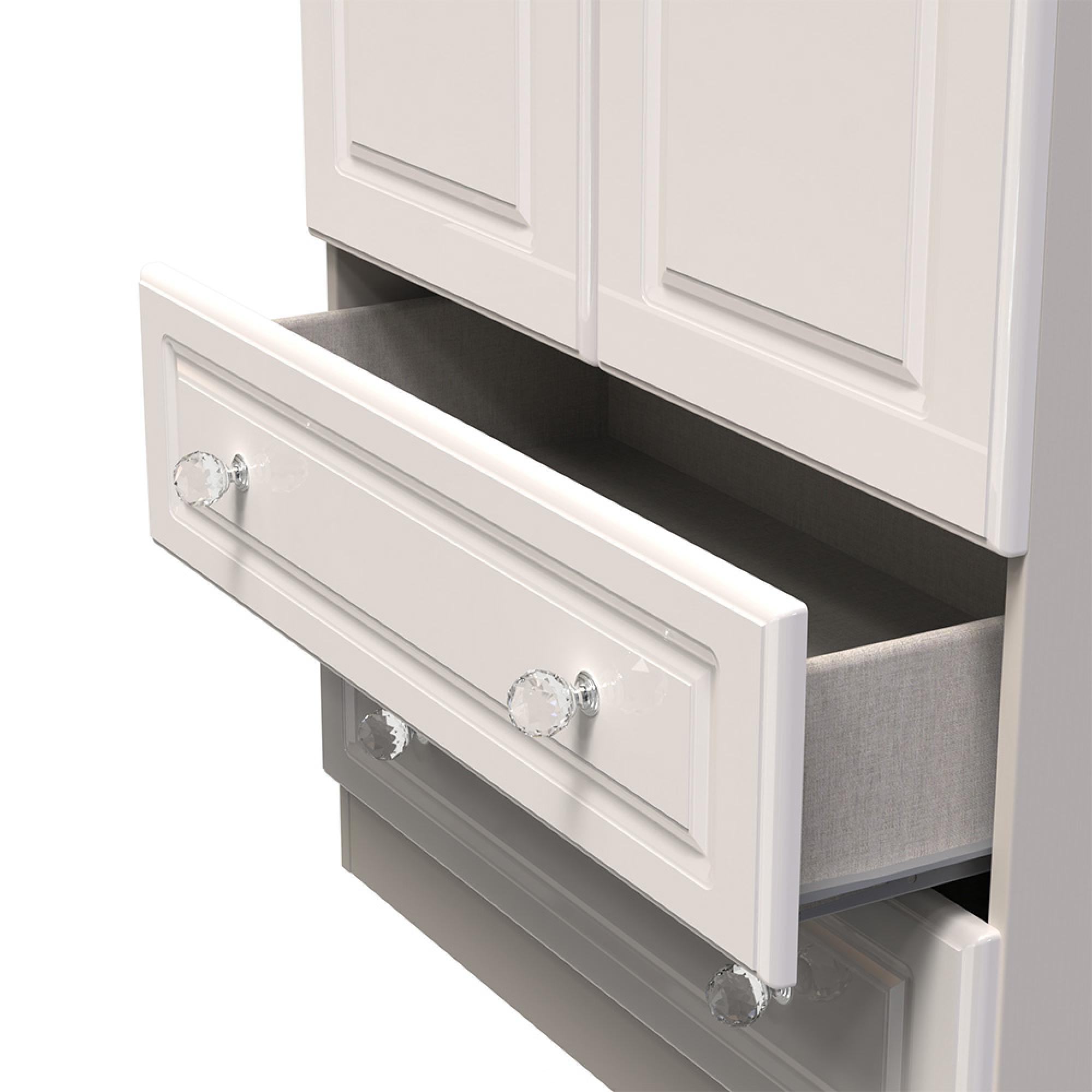 Balmoral Wardrobe - 2 Door - 2 Drawers - Double - Cashmere