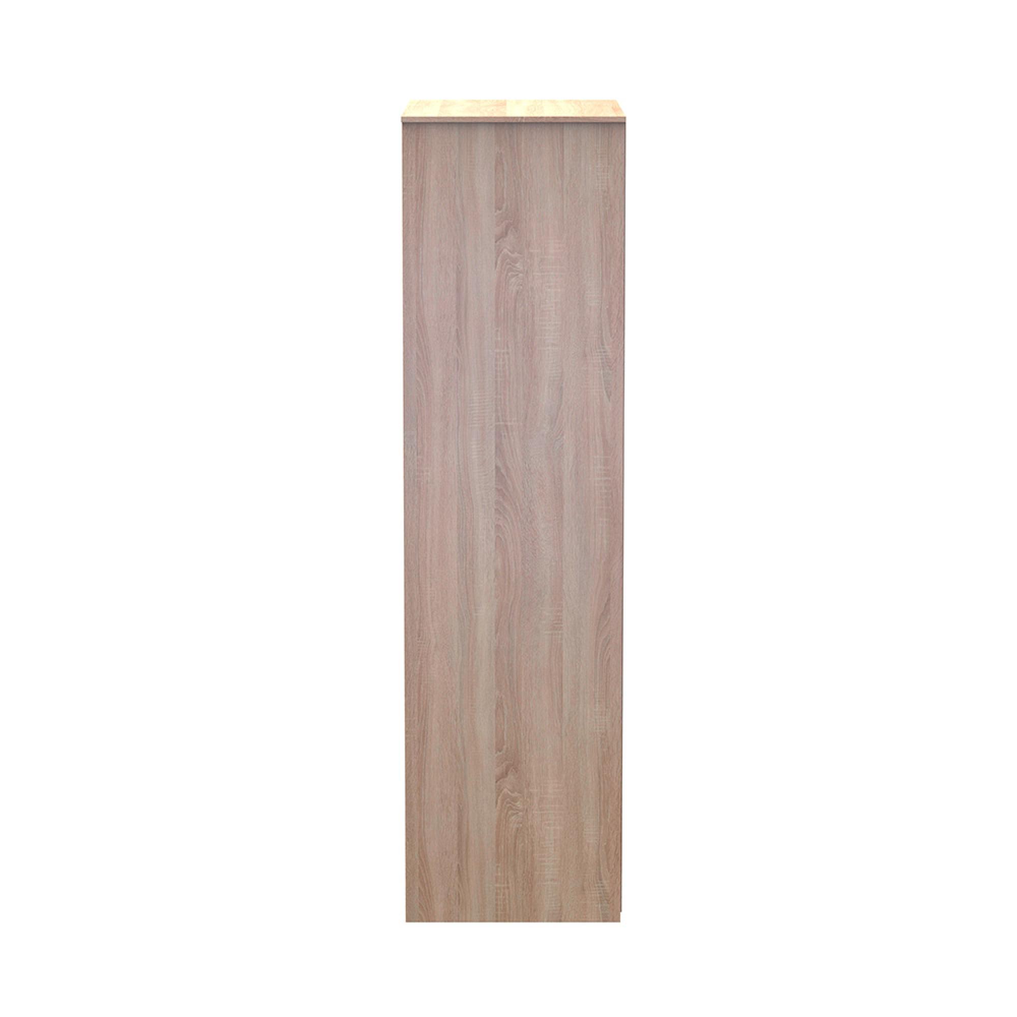 Diamond Plain Tall Wardrobe - 2 Door - Oak