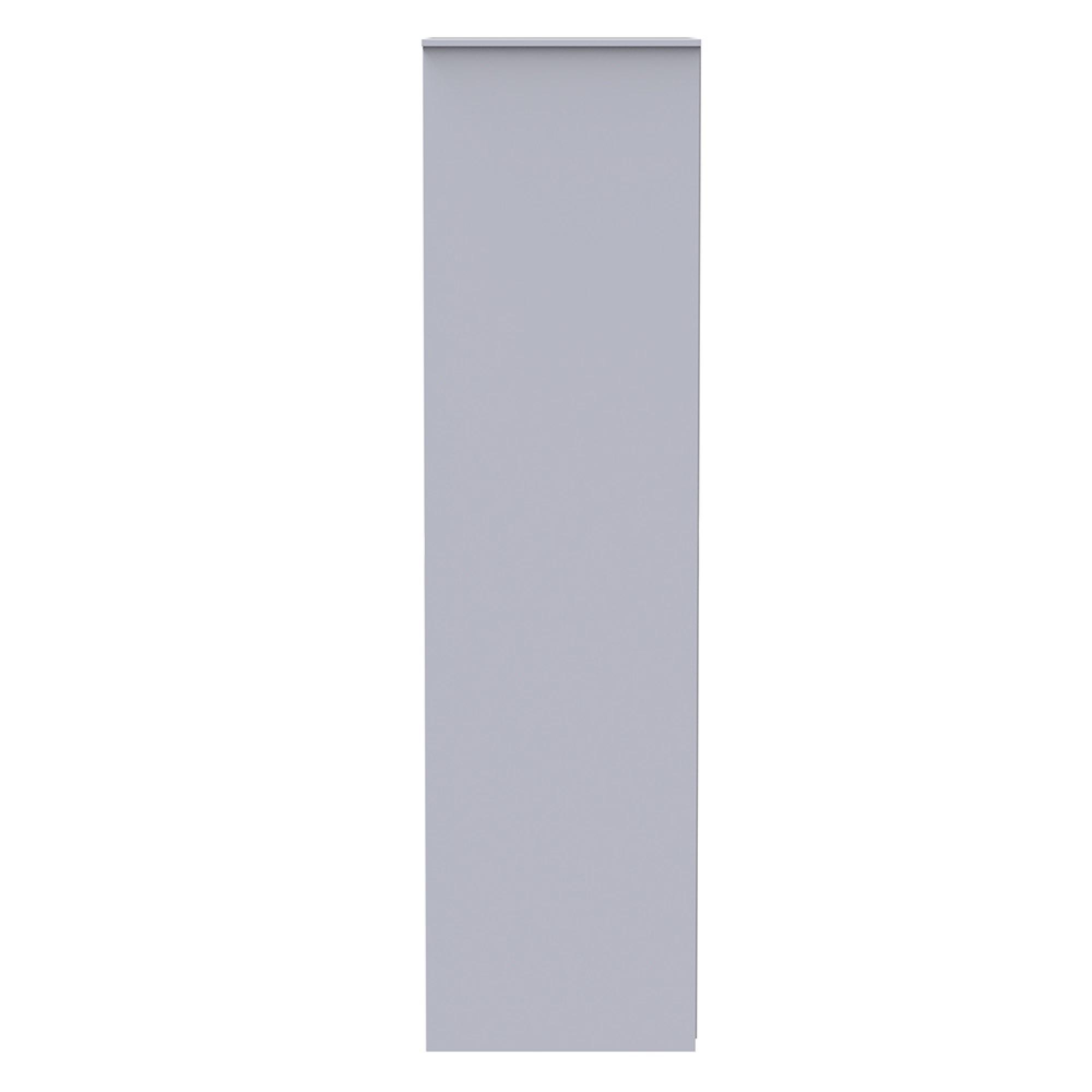 Diamond Front Open Wardrobe - White