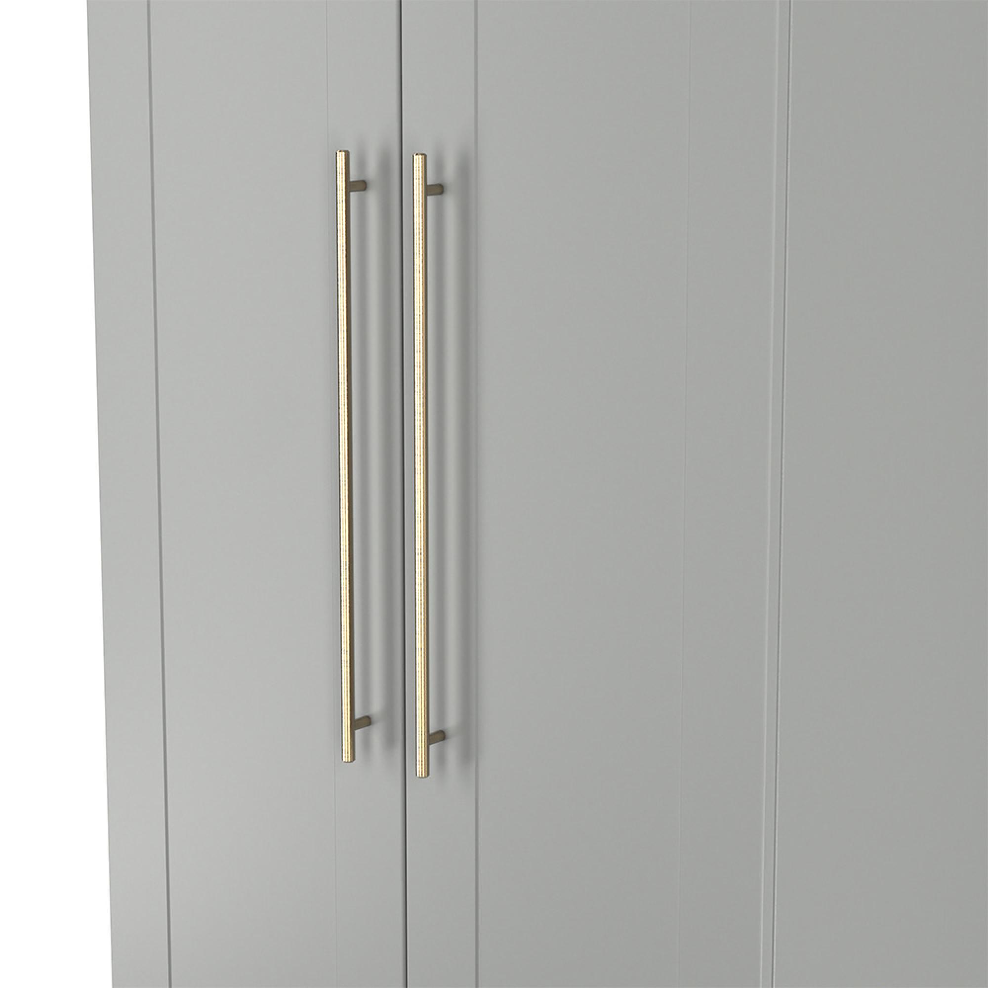 Haworth Wardrobe - 2 Door - Plain - Tall - Grey