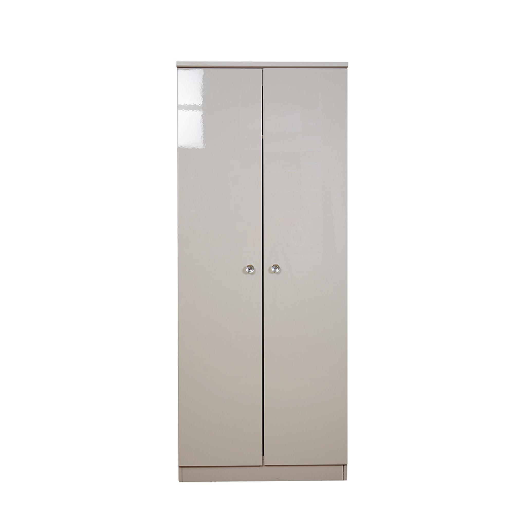 Lumiere Wardrobe - 2 Door - Plain - Cashmere