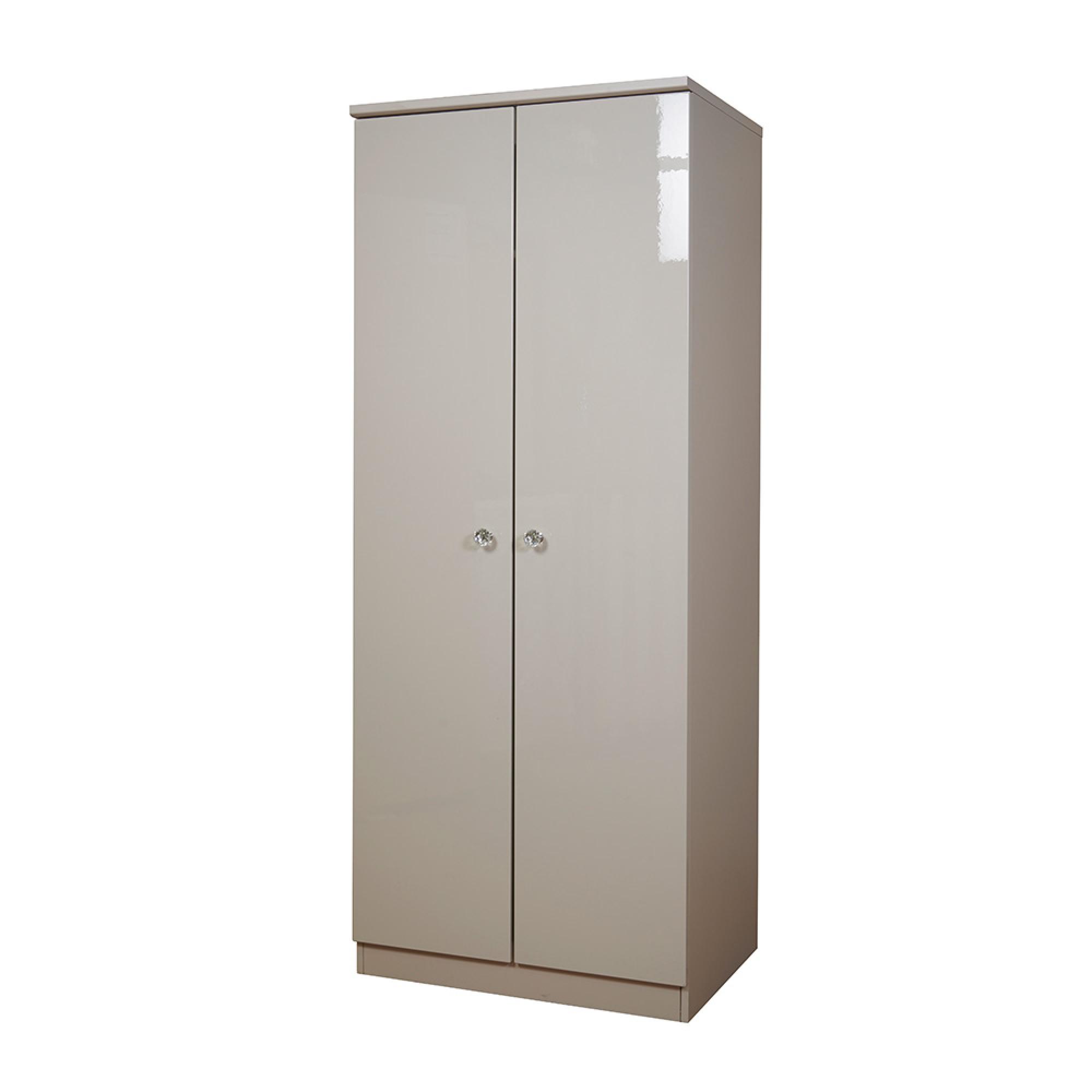 Lumiere Wardrobe - 2 Door - Plain - Cashmere