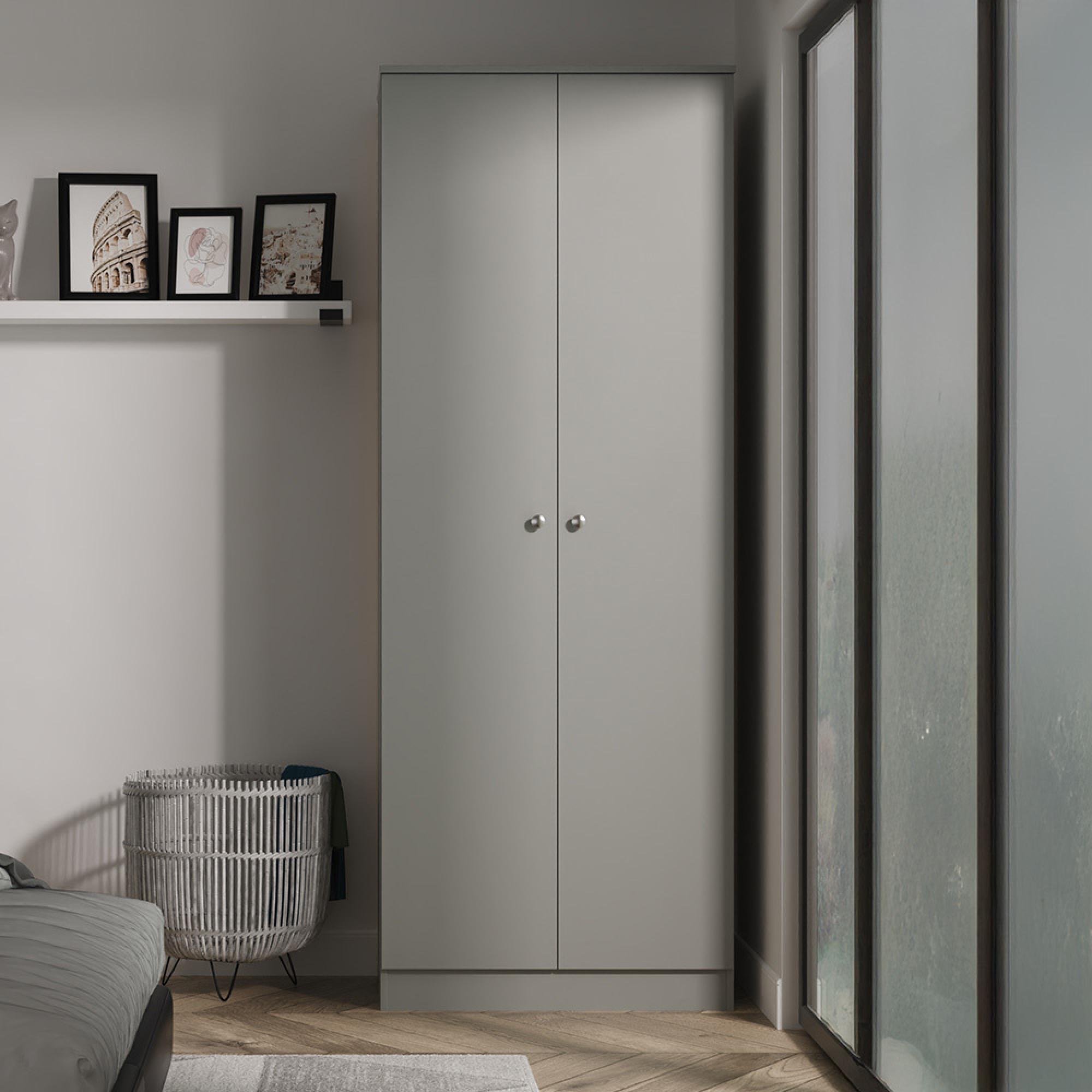 Yarmouth Wardrobe - 2 Door - Tall - Dusk Grey