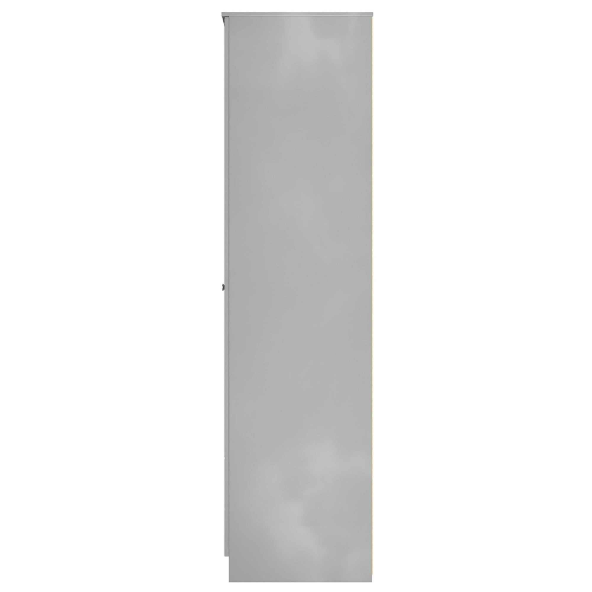 Yarmouth Wardrobe - 3 Door - 2 Drawer - Triple Robe - Dusk Grey
