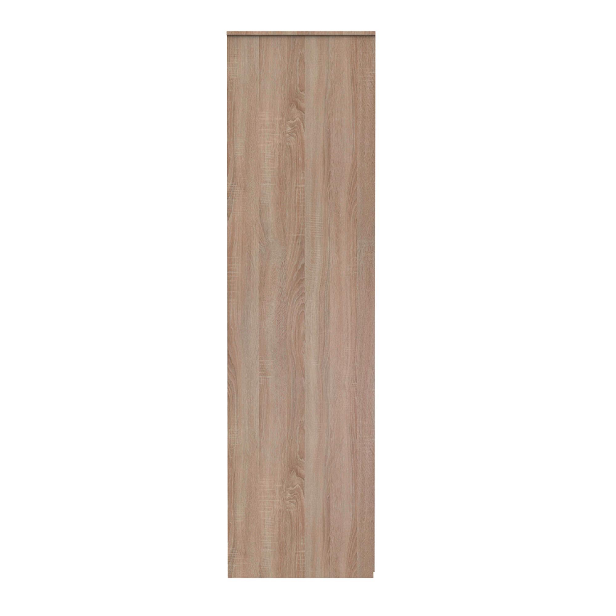 Monaco Wardrobe - 2 Door - 2 Drawer - Tall - White Matt and Oak
