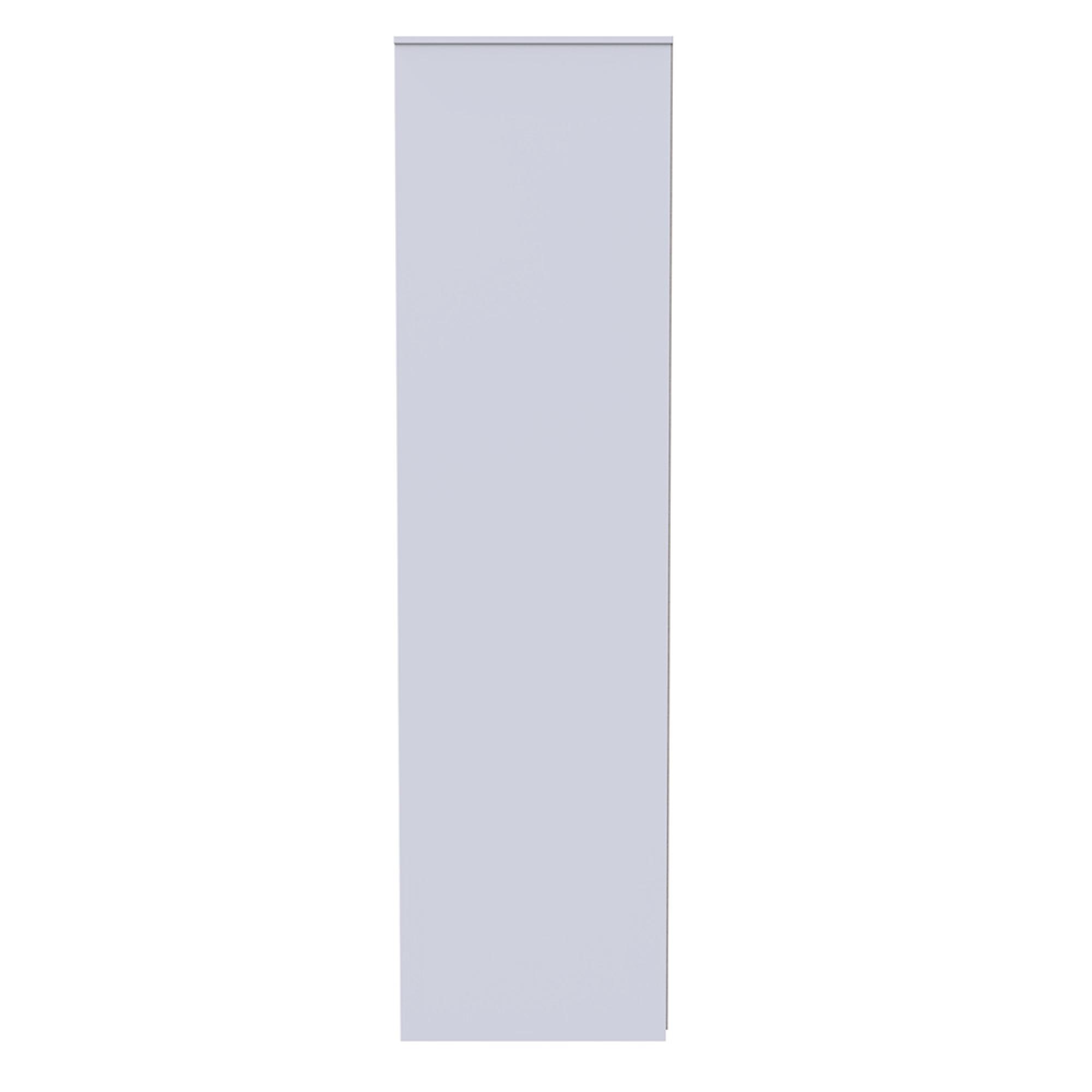 Monaco Wardrobe - 2 Door - Plain - Tall - Cashmere Gloss and White