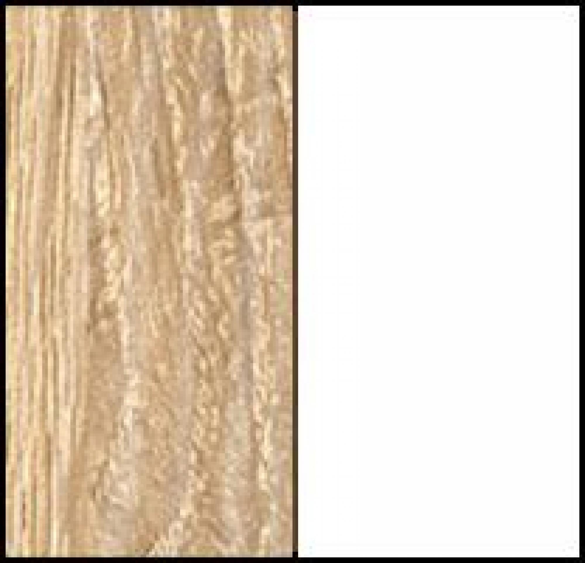 Sonoma Oak Carcase with Alpine White Front AD186 - Aluminium-Coloured Handles