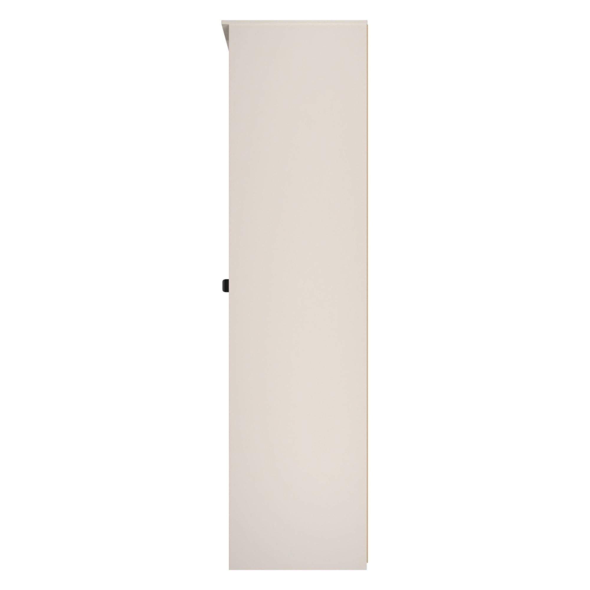 Bora Double Wardrobe - 1 Door - Open Shelf - Kashmir Matt