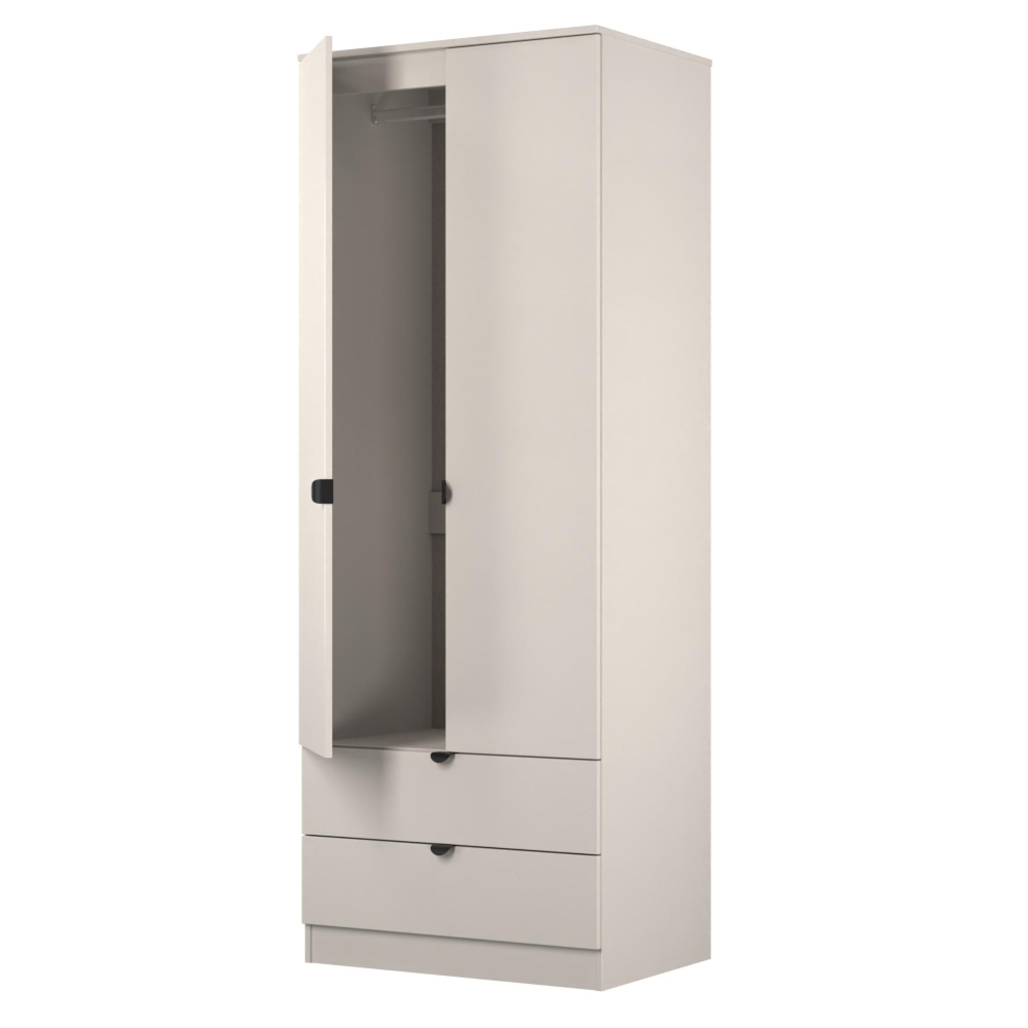 Bora Wardrobe - 2 Door - 2 Drawer - Kashmir Matt