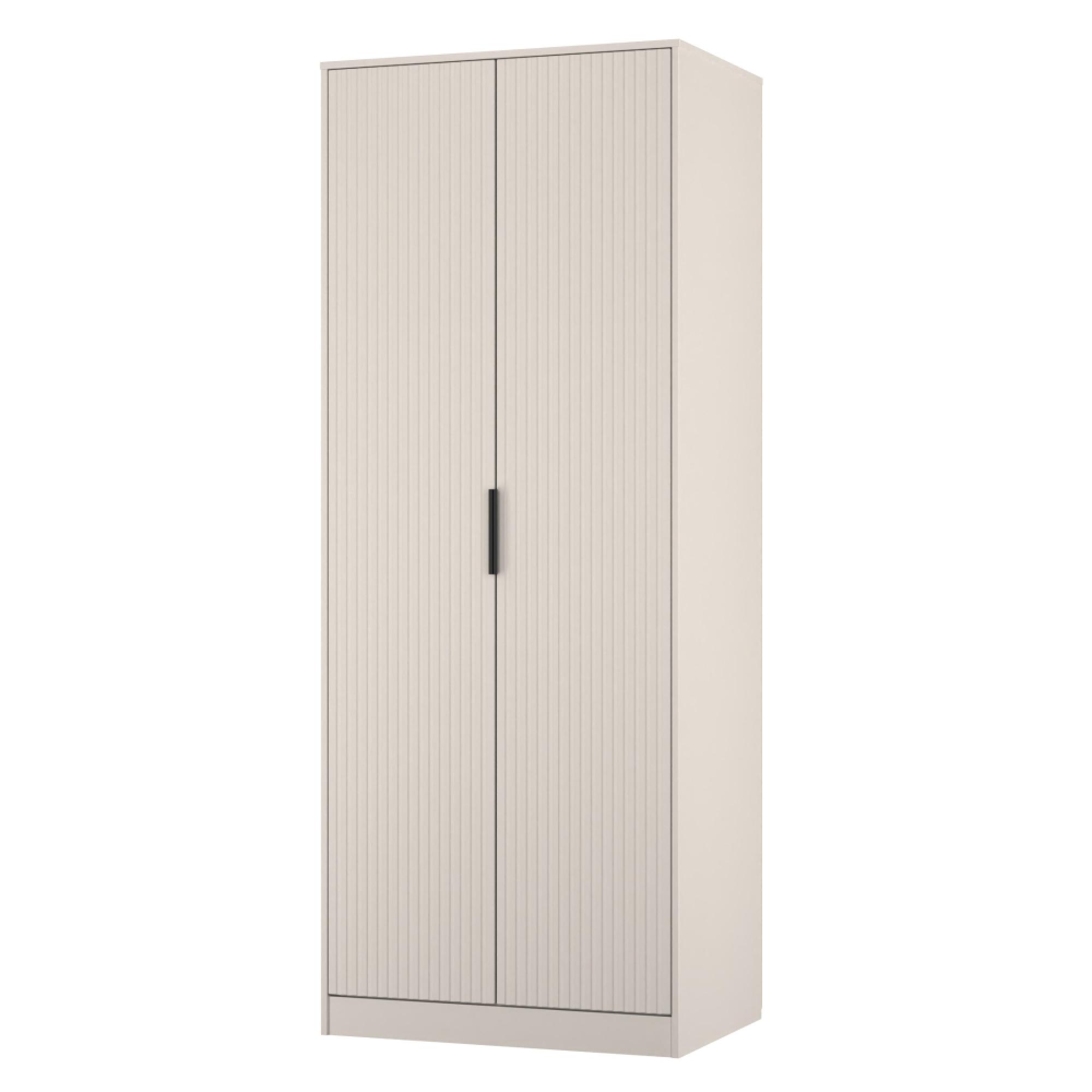 Fluted Wardrobe - 2 Door - Kashmir Matt