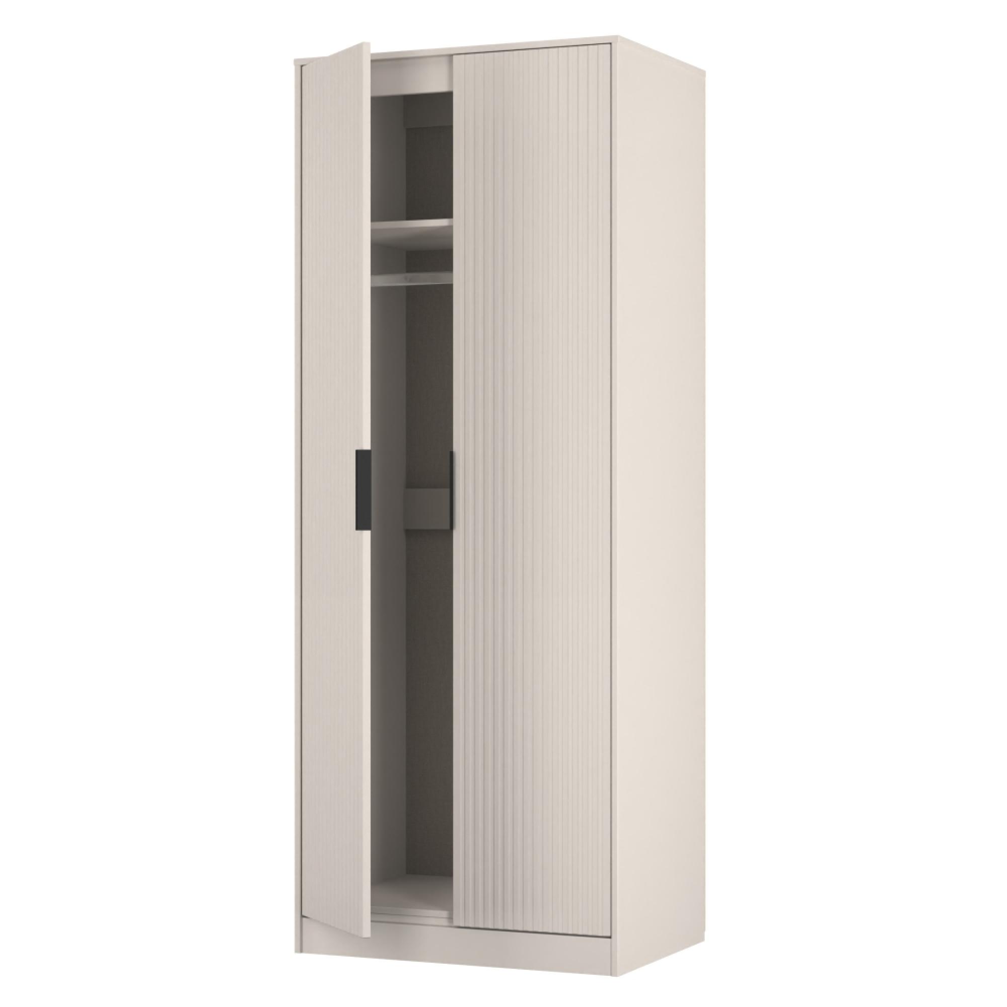 Fluted Wardrobe - 2 Door - Kashmir Matt