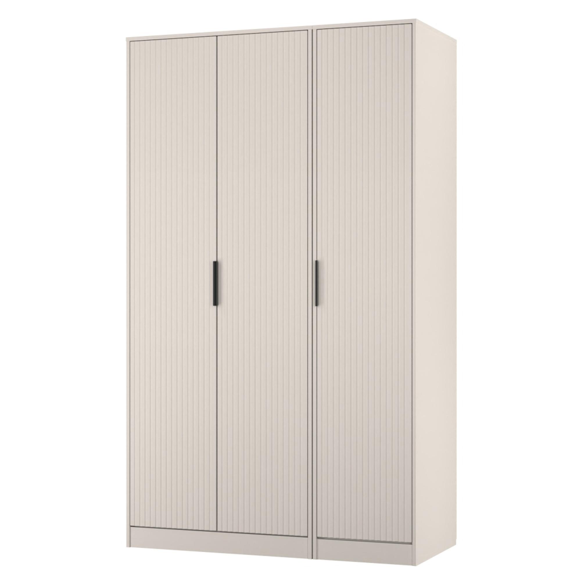 Fluted Wardrobe - 3 Door - Triple - Kashmir Matt