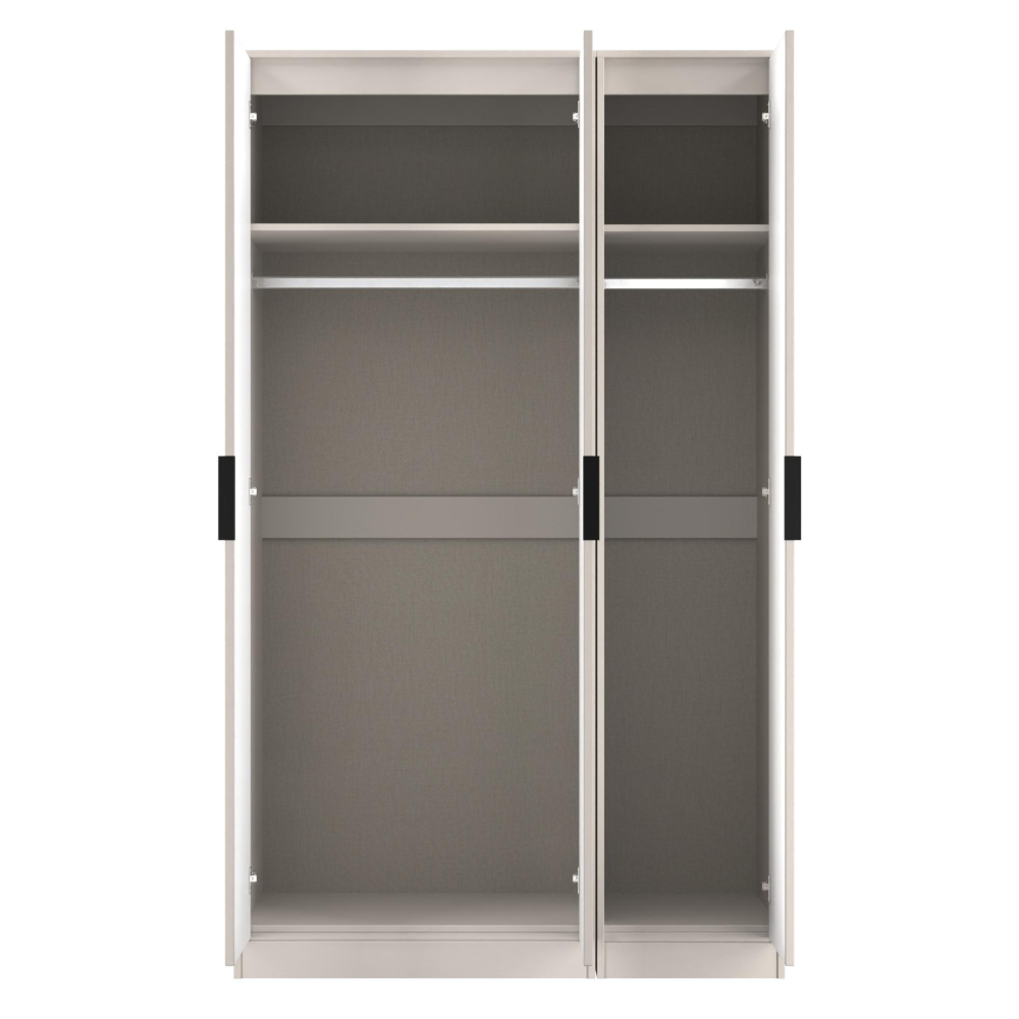 Fluted Wardrobe - 3 Door - Triple - Kashmir Matt
