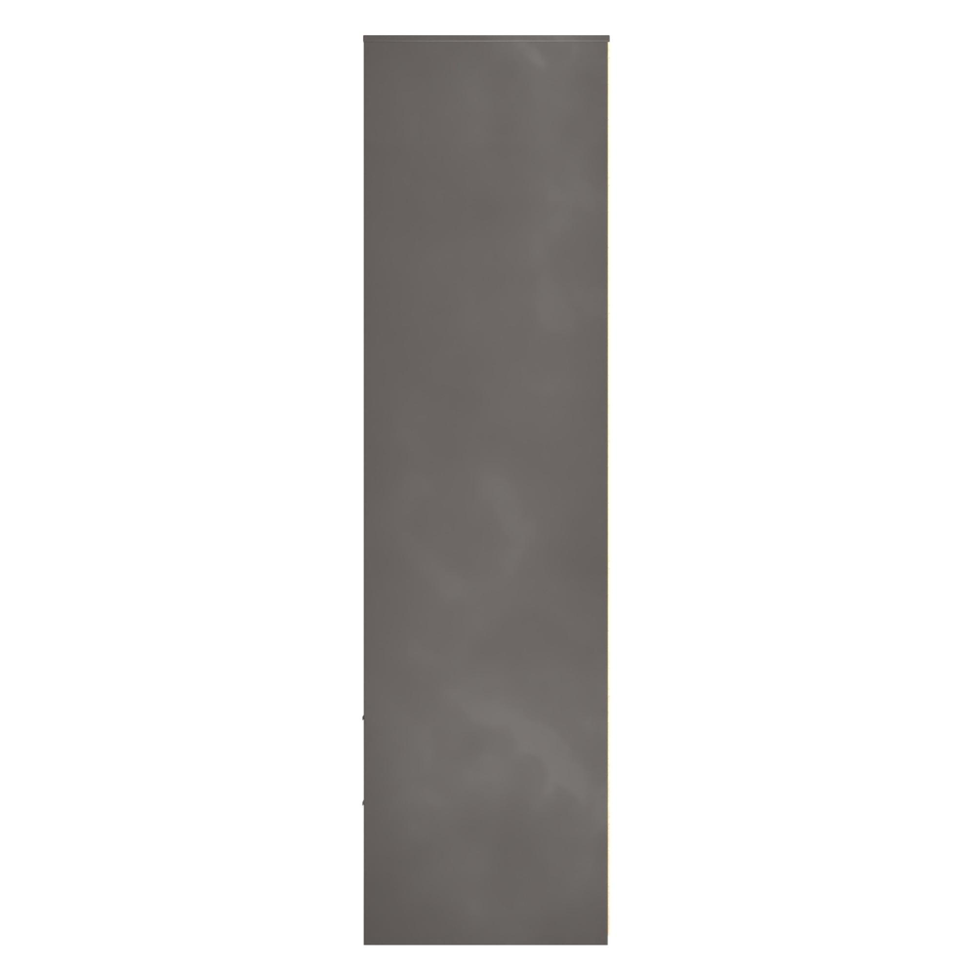 Fluted Wardrobe - 2 Door - 2 Drawer - Graphite