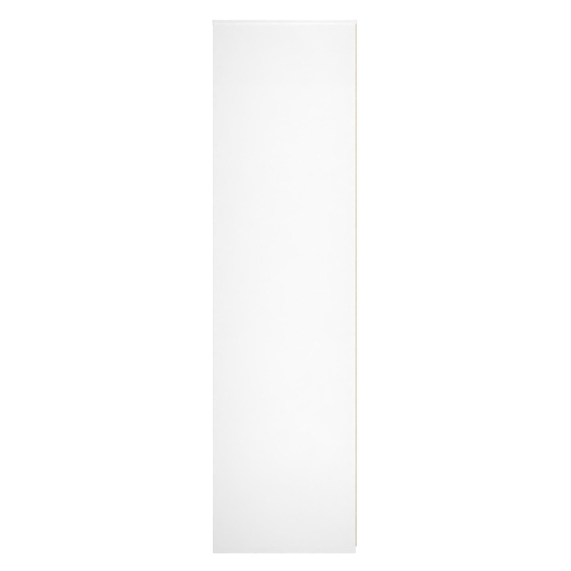 Fluted Wardrobe - Front Open Shelf - White Matt