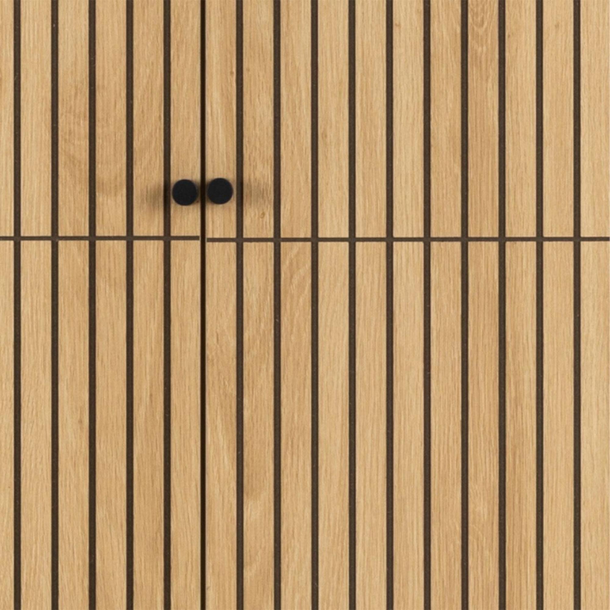 Albany Wardrobe - 4 Door - Oak Ribbed