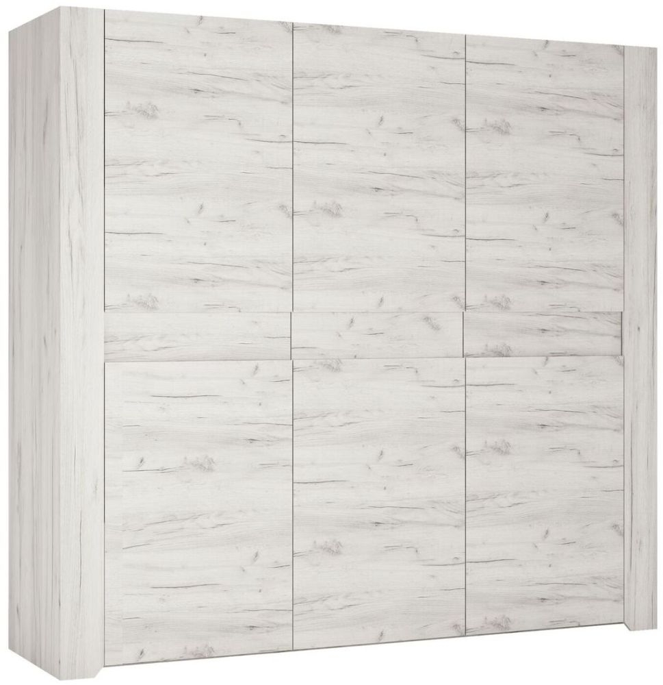Angel White 3 Door Triple Wardrobe