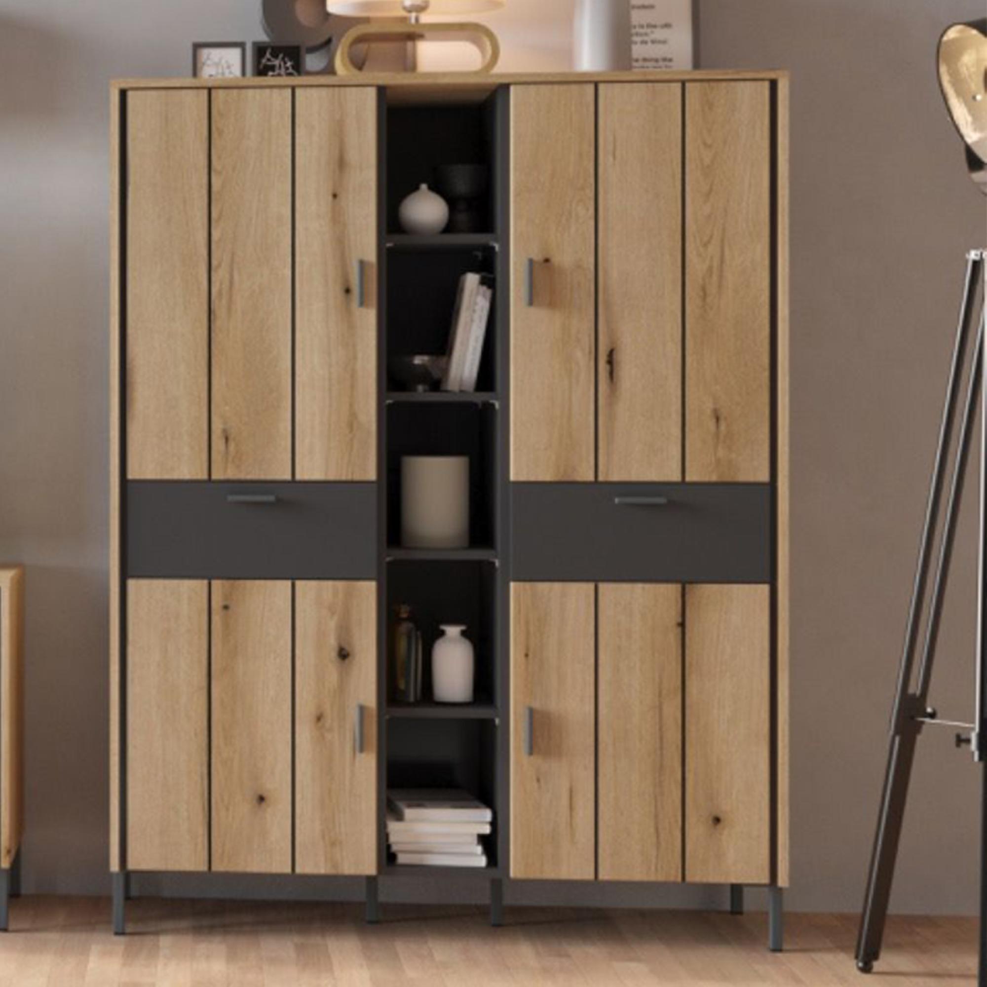 Arundel Oak Effect 4 Door Wardrobe