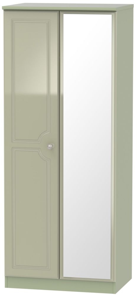 Balmoral Mushroom 2 Door Wardrobe - 1 Mirror