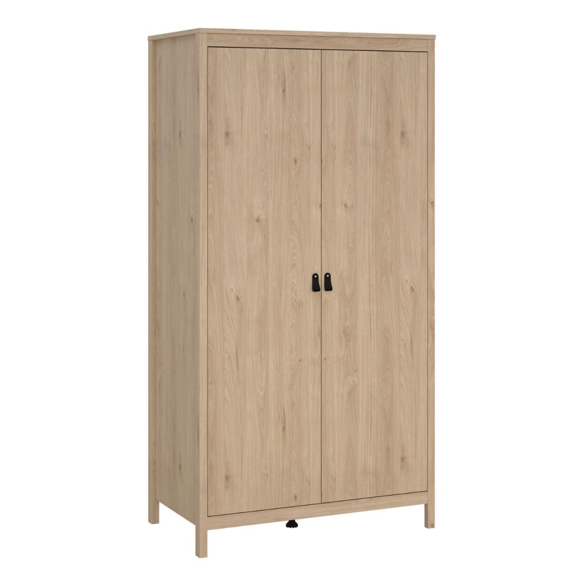 Barcelona Wardrobe - 2 Door - Jackson Hickory Oak